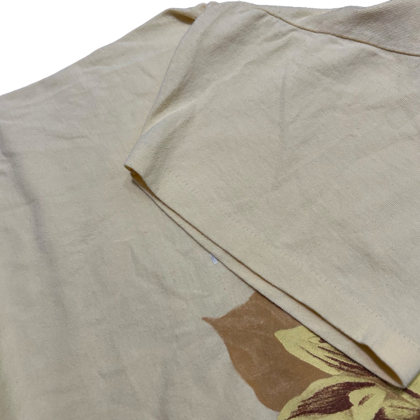 (XL) 90s Single Stitch Sunflower Nature Beige T-Shirt