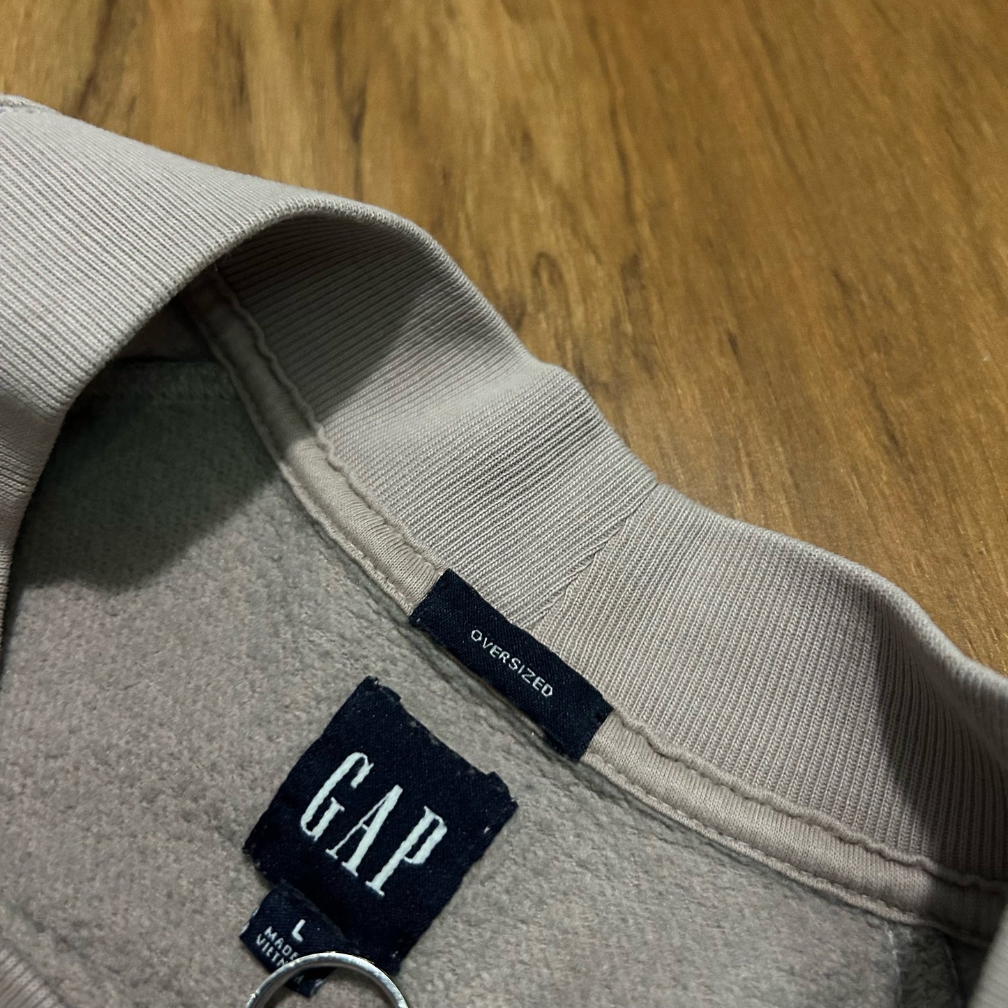 (L) Vintage Retro GAP Beige Pullover Crewneck