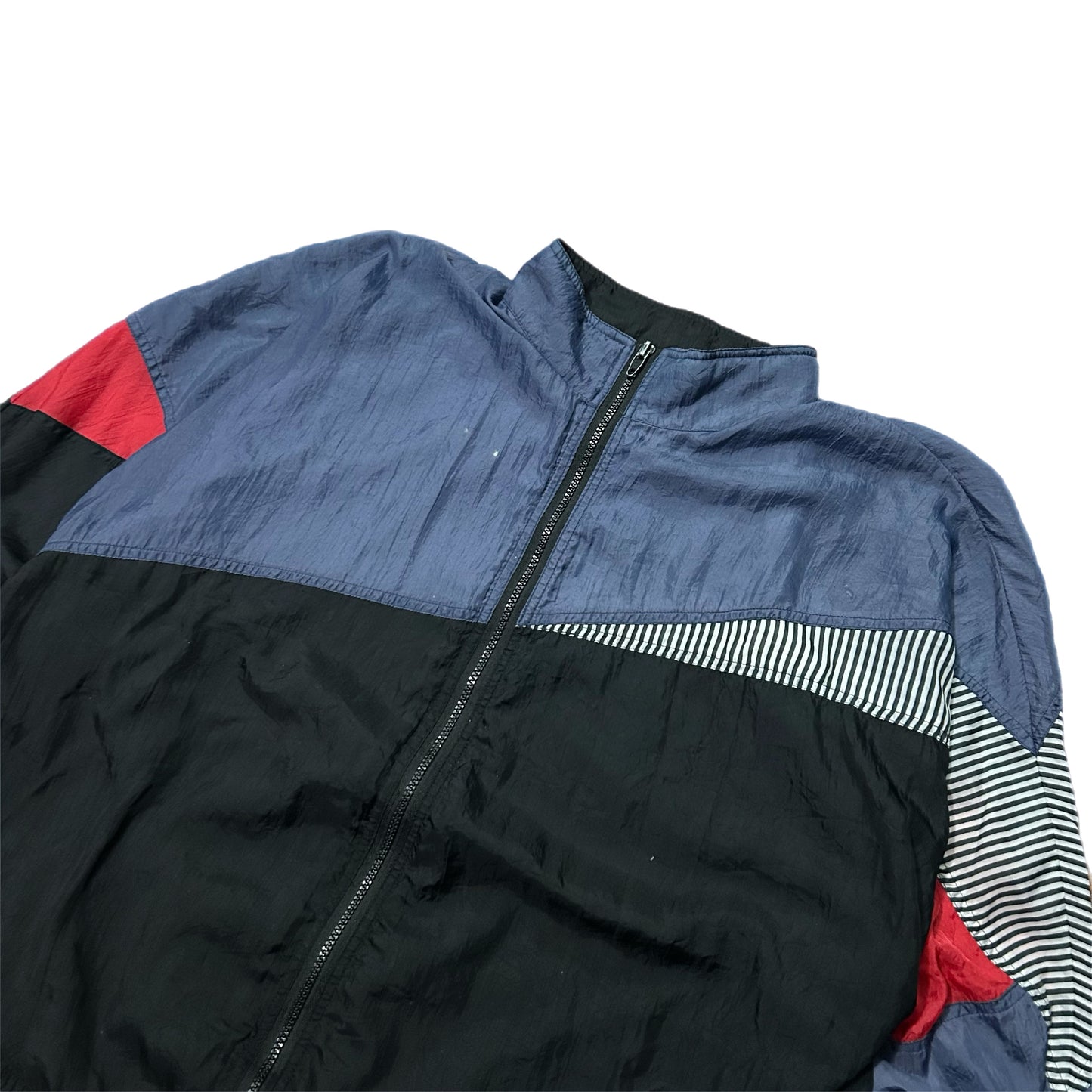 (L) 90s Avait Colorblock Windbreaker Zip-Up Jacket