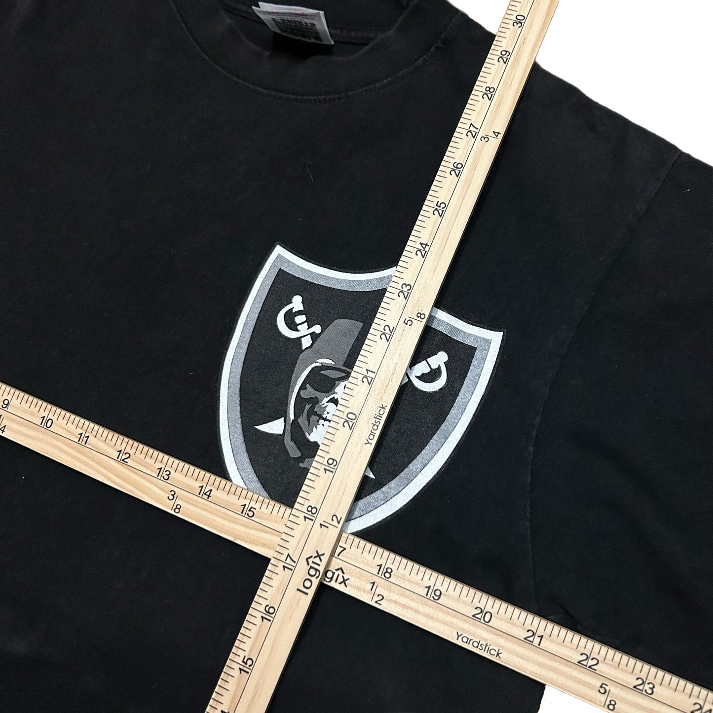 (L) Las Vegas Raiders Shaka Wear Black Graphic T-Shirt