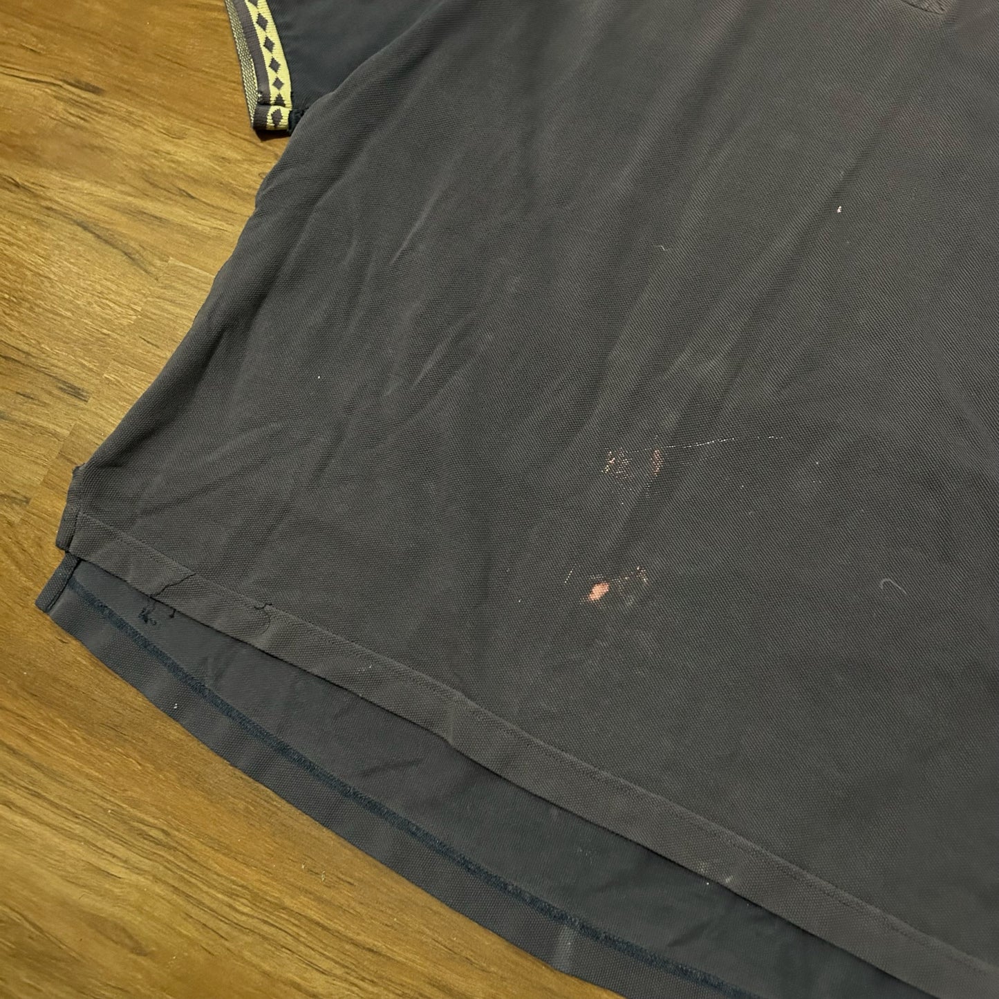 (XXL) Vintage 90s Champion Notre Dame Football Grey Polo Shirt