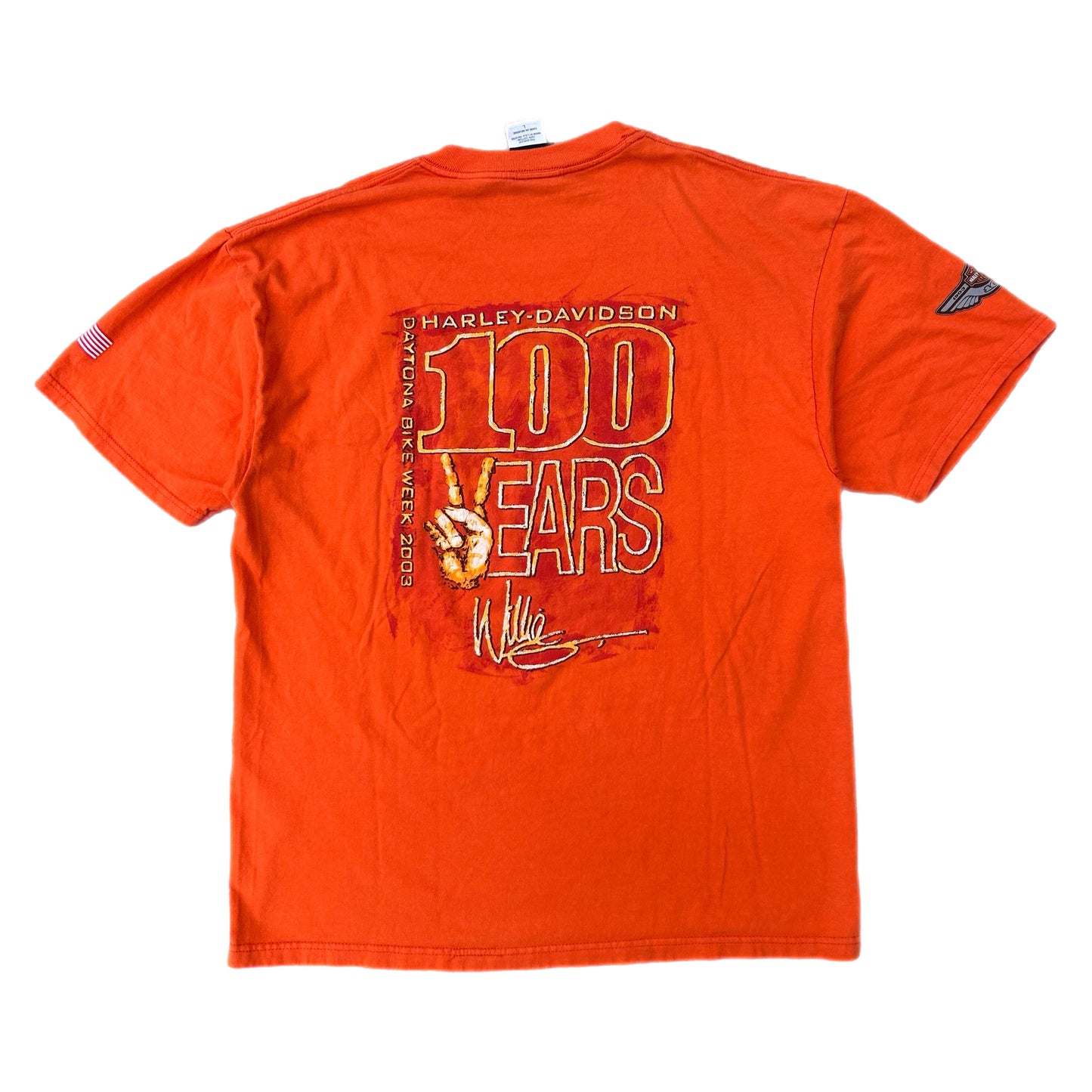 (L) 2003 Harley Davidson '100 Years' Daytona Week Shirt