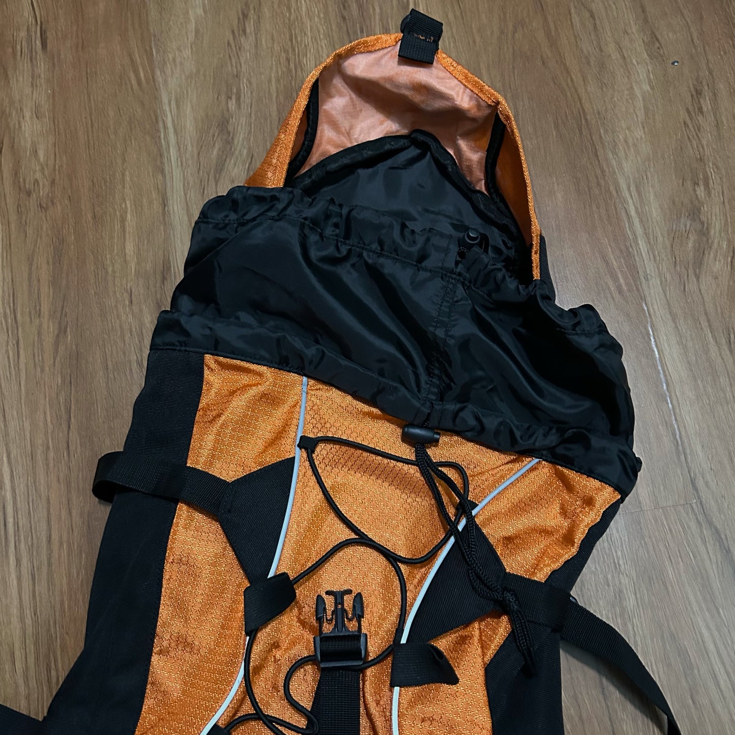 (OS) The North Face Adventore 40+10L Orange Hiking Back Pack