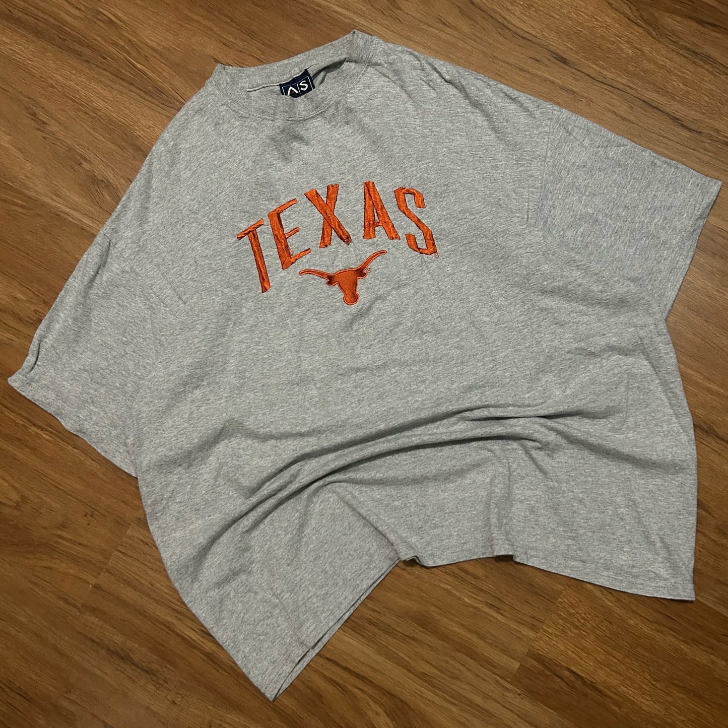 (XXL) Vintage 2000s Texas Longhorns Embroidered Grey T-Shirt
