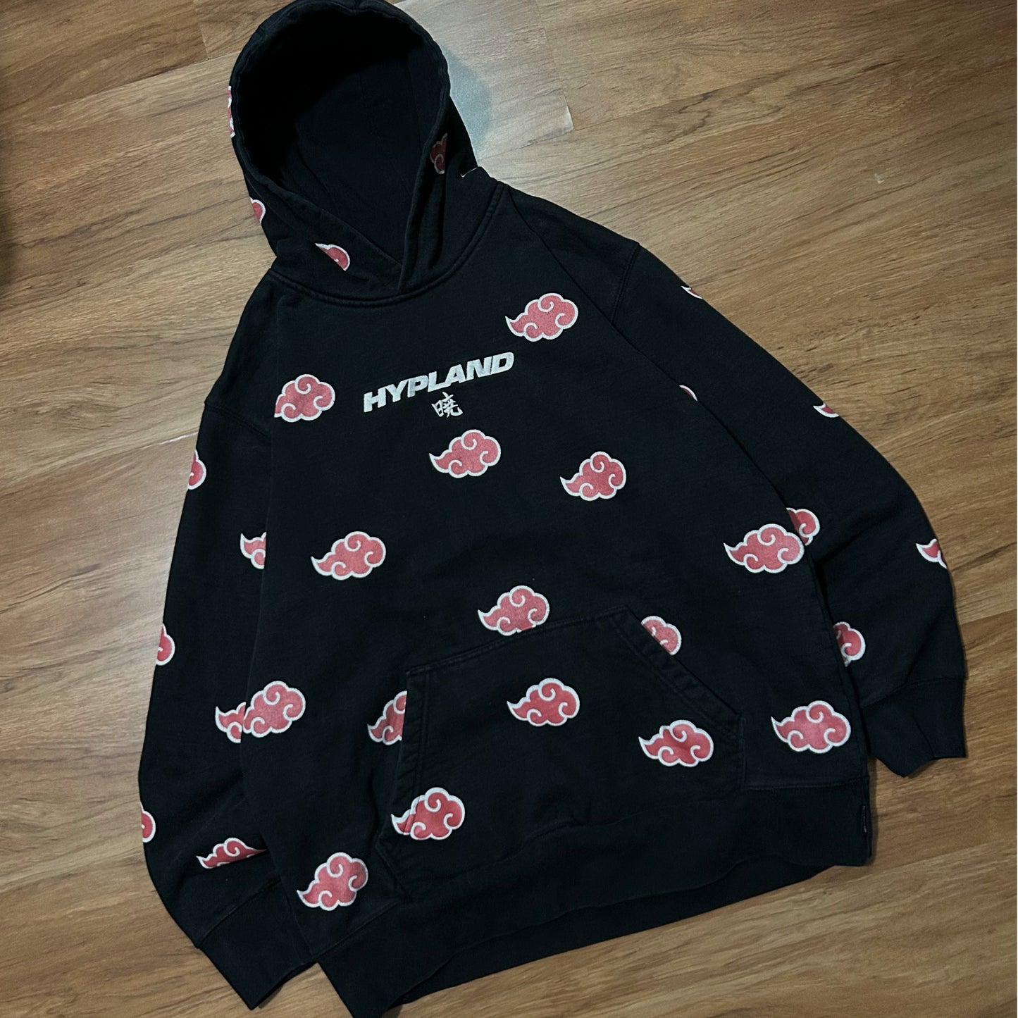 (XL) Hypeland X Naruto Akatsuki Heavyweight Black Hoodie