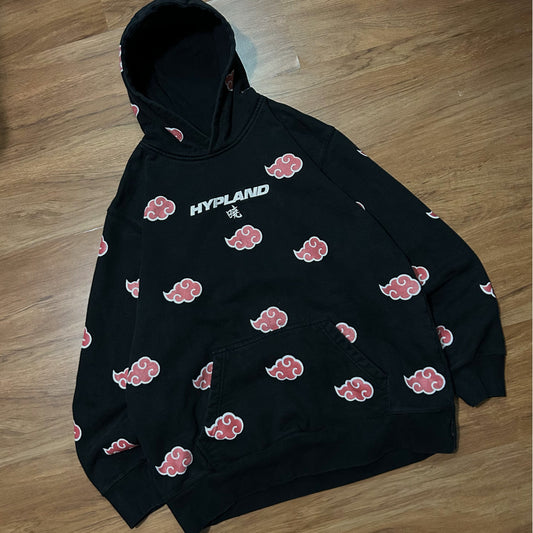 (XL) Hypeland X Naruto Akatsuki Heavyweight Black Hoodie