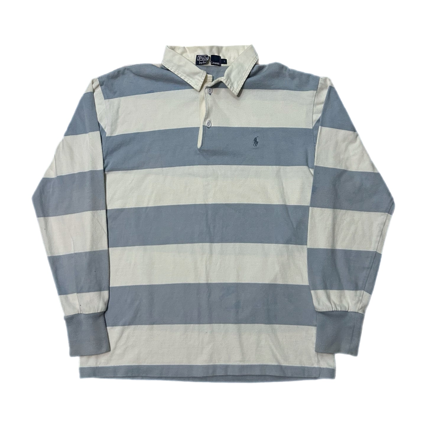 (L) Vintage Ralph Lauren Polo Striped Rugby Shirt