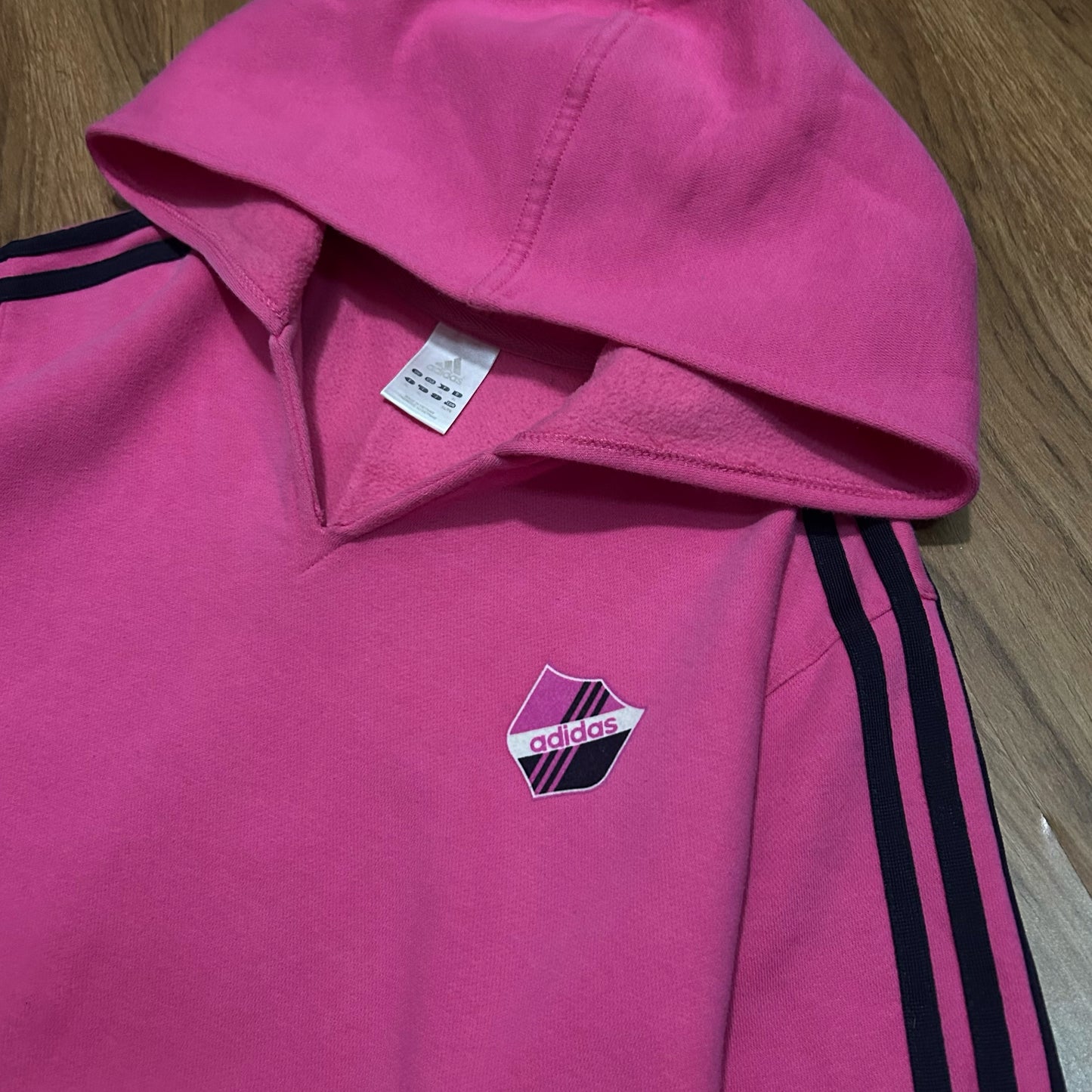 (Women XL) Adidas Sportswear Soccer Pink Pullover Hoodie
