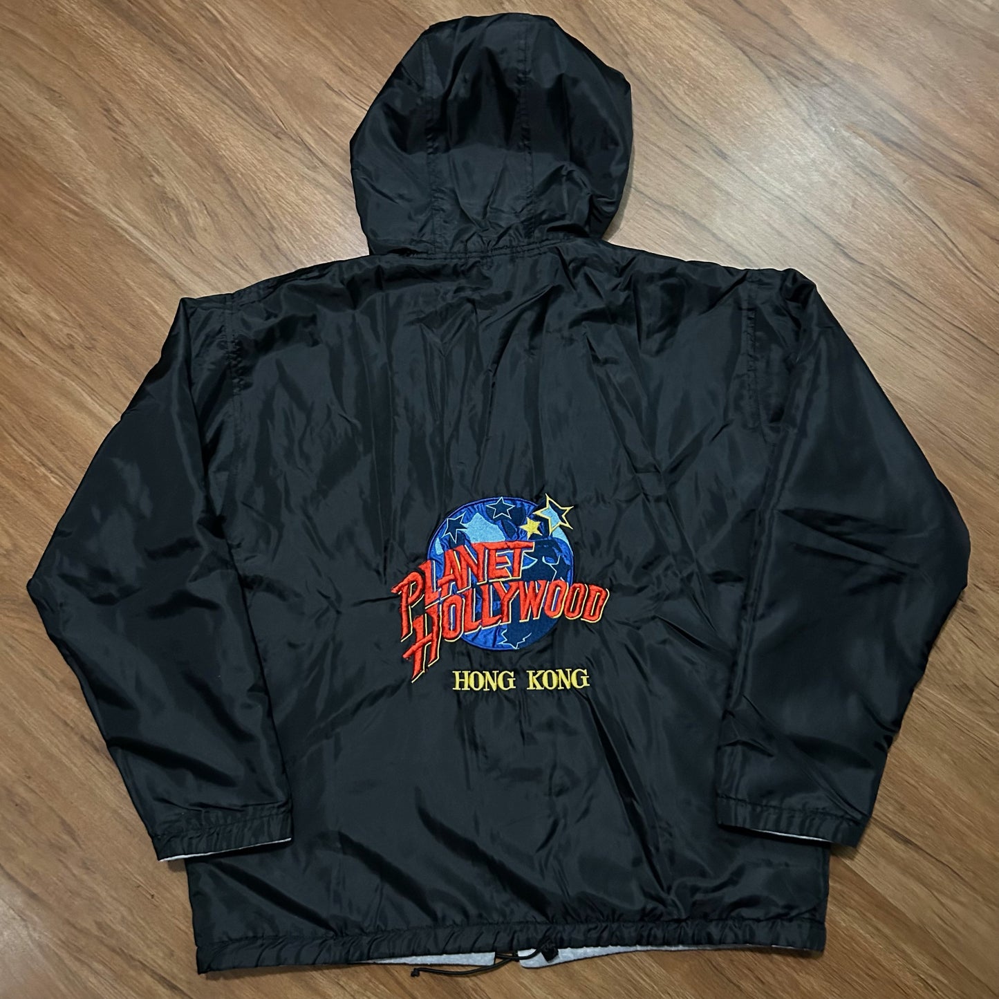 (XL) Vintage Planet Hollywood Hong Kong Reversible Zip-Up Jacket