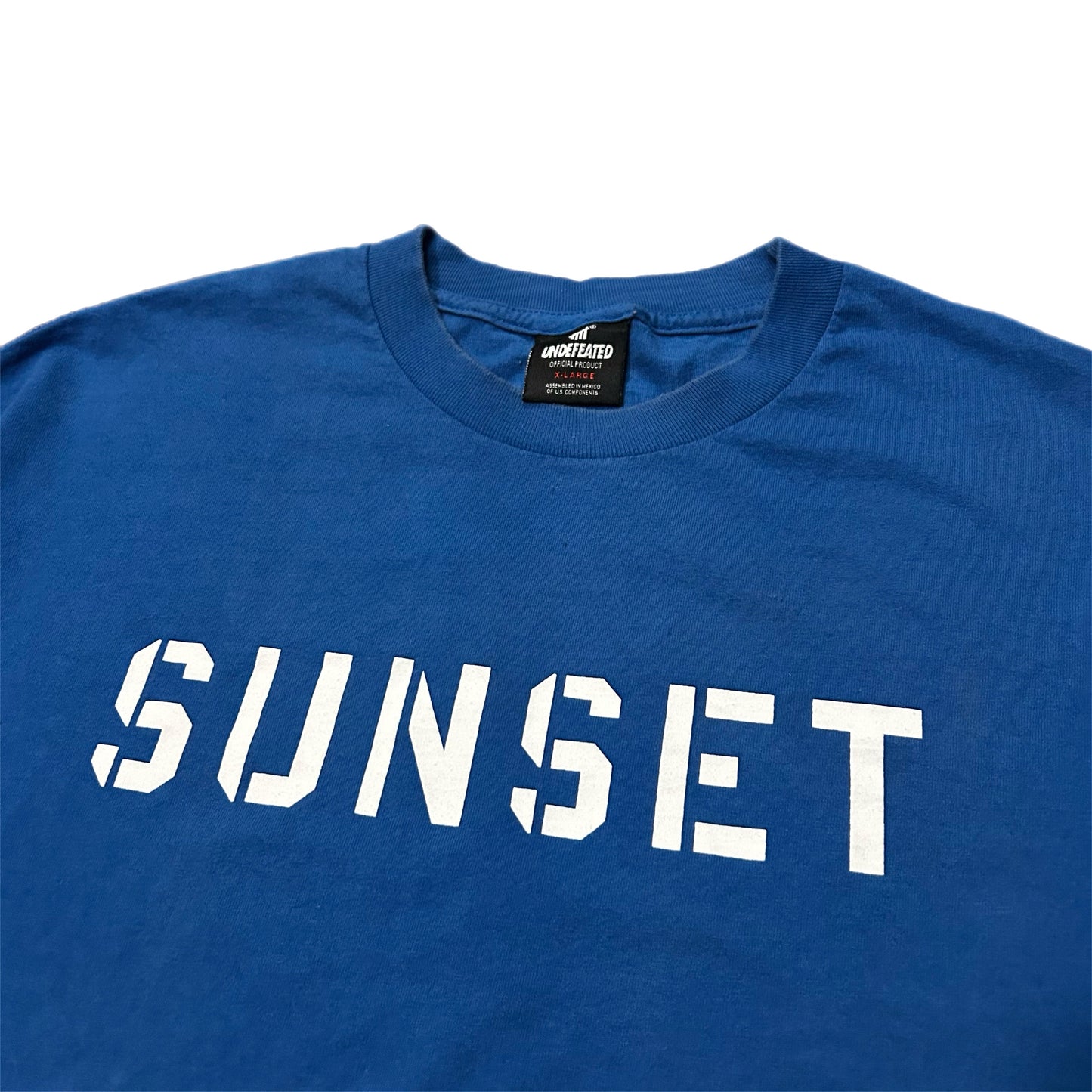 (XL) Undefeated Sunset Blvd Blue Shirt