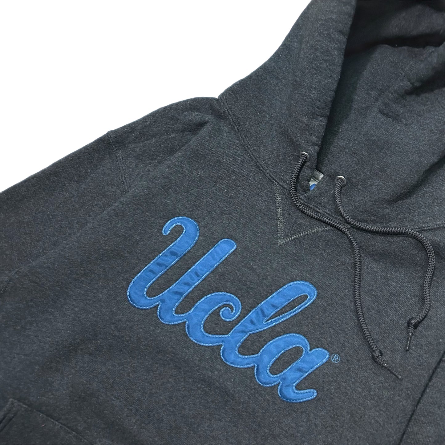 (S) Russell Athletics UCLA Embroidered Grey Pullover Hoodie