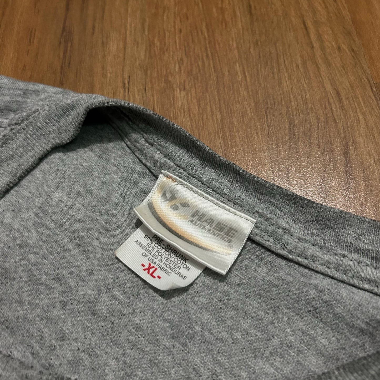 (XL) Y2K Chase Authentics Nascar Jimmie Johnson Grey Graphic Longsleeve Shirt
