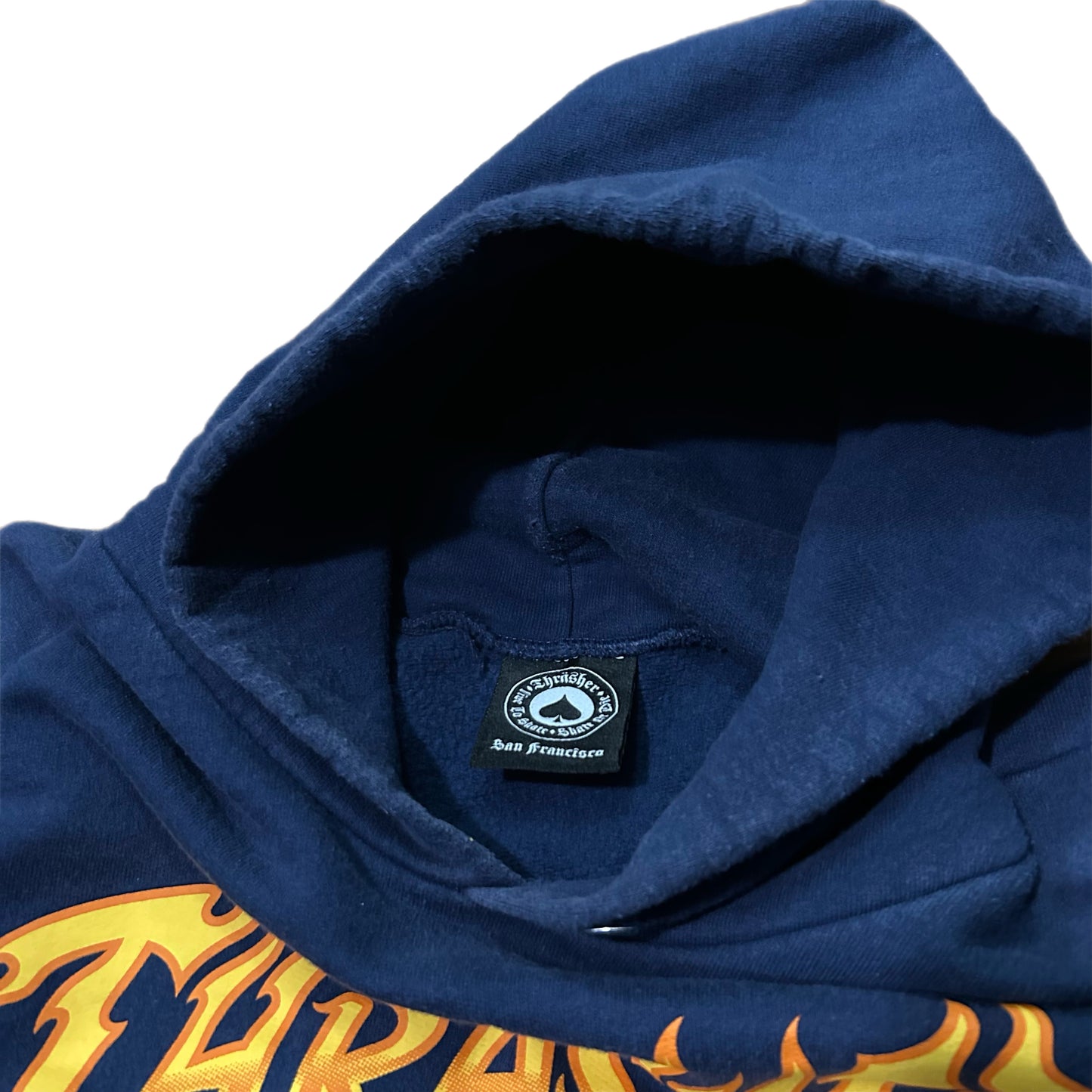 (L) Y2K Thrasher Skateboarding Magazine Flame Hoodie