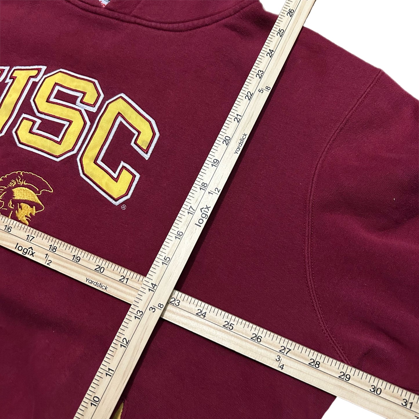 (XXL) Y2K USC Trojans Red Pullover Hoodie