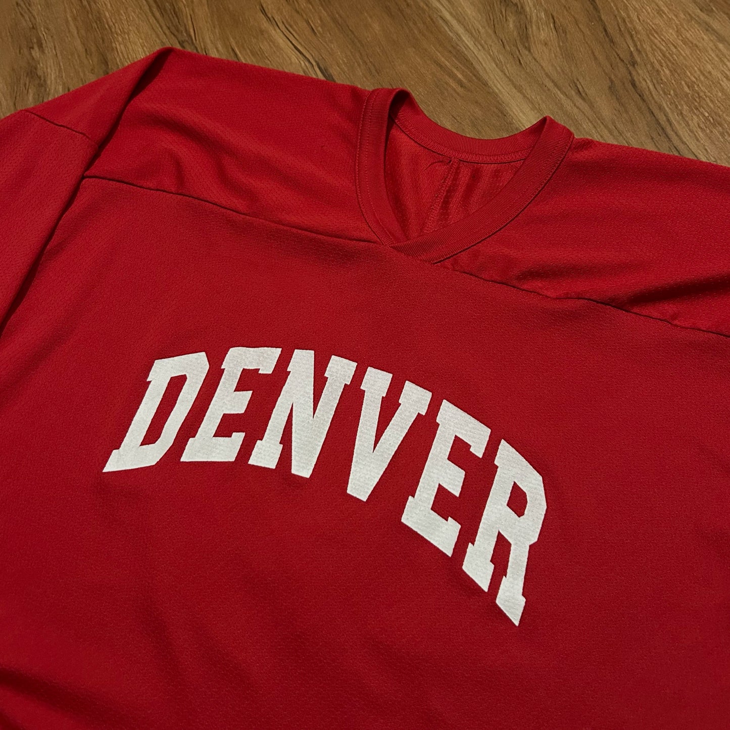 (XXL) Vintage CCM Denver Hockey Red Jersey