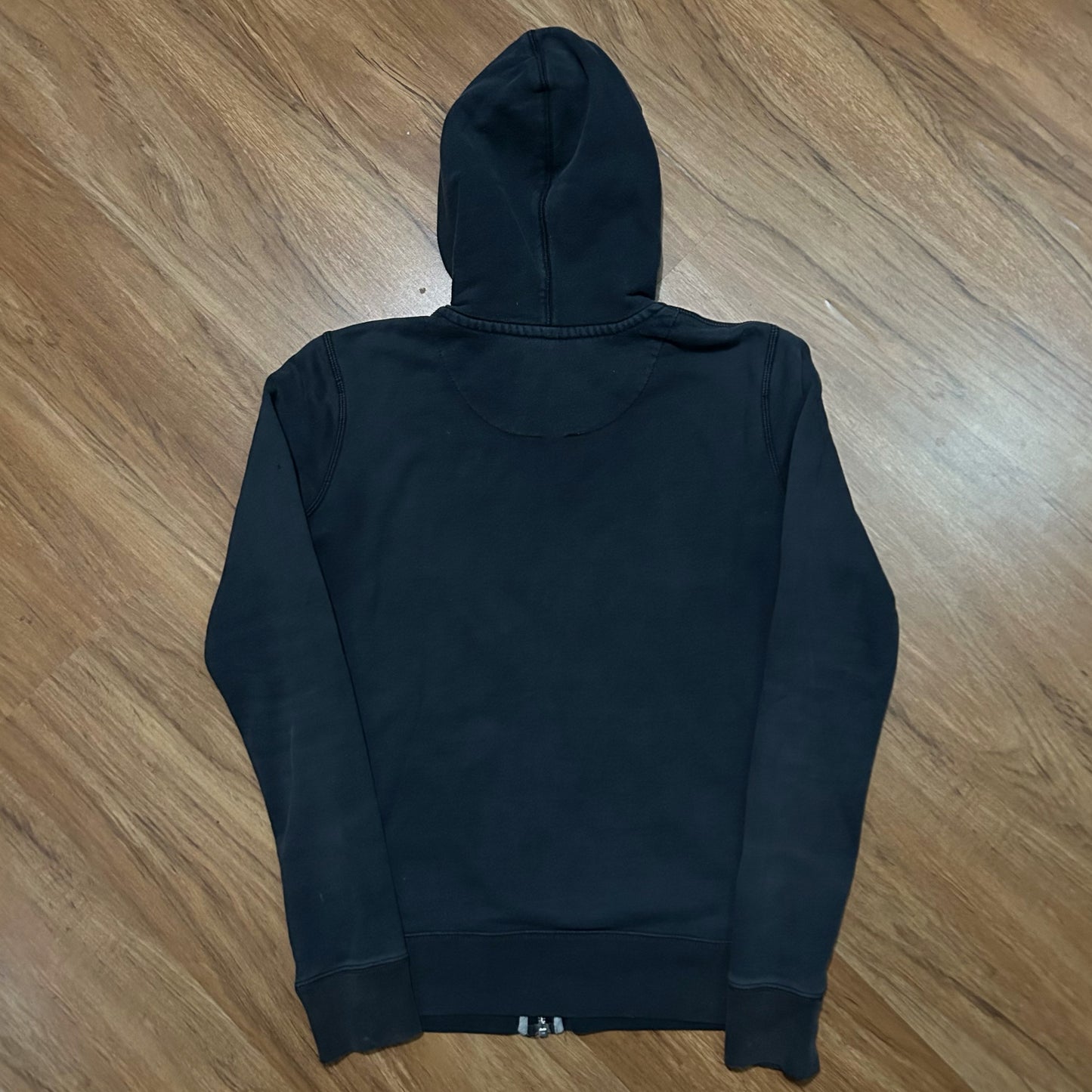 (S) Vintage Y2K Nike Spellout Full Zip Dark Navy Hoodie
