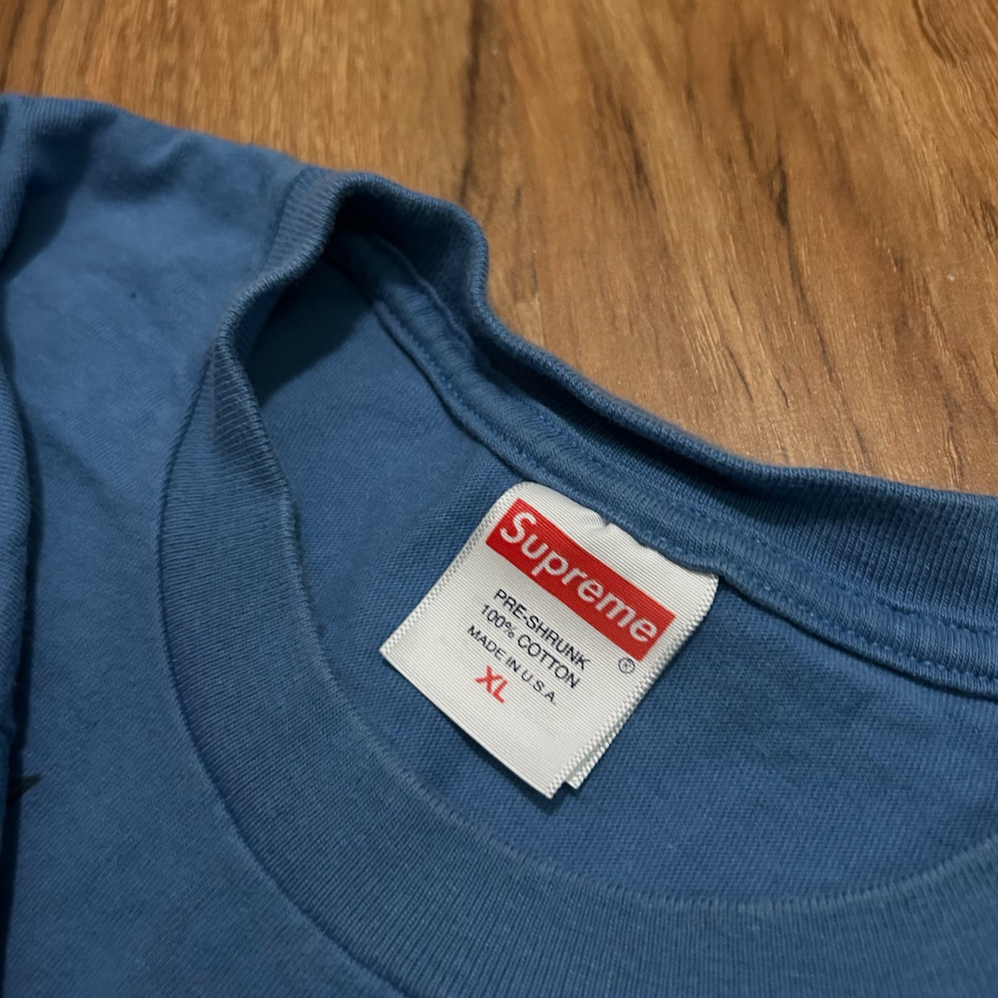 (XL) Supreme FW23 Downtown Faded Blue Graphic T-Shirt