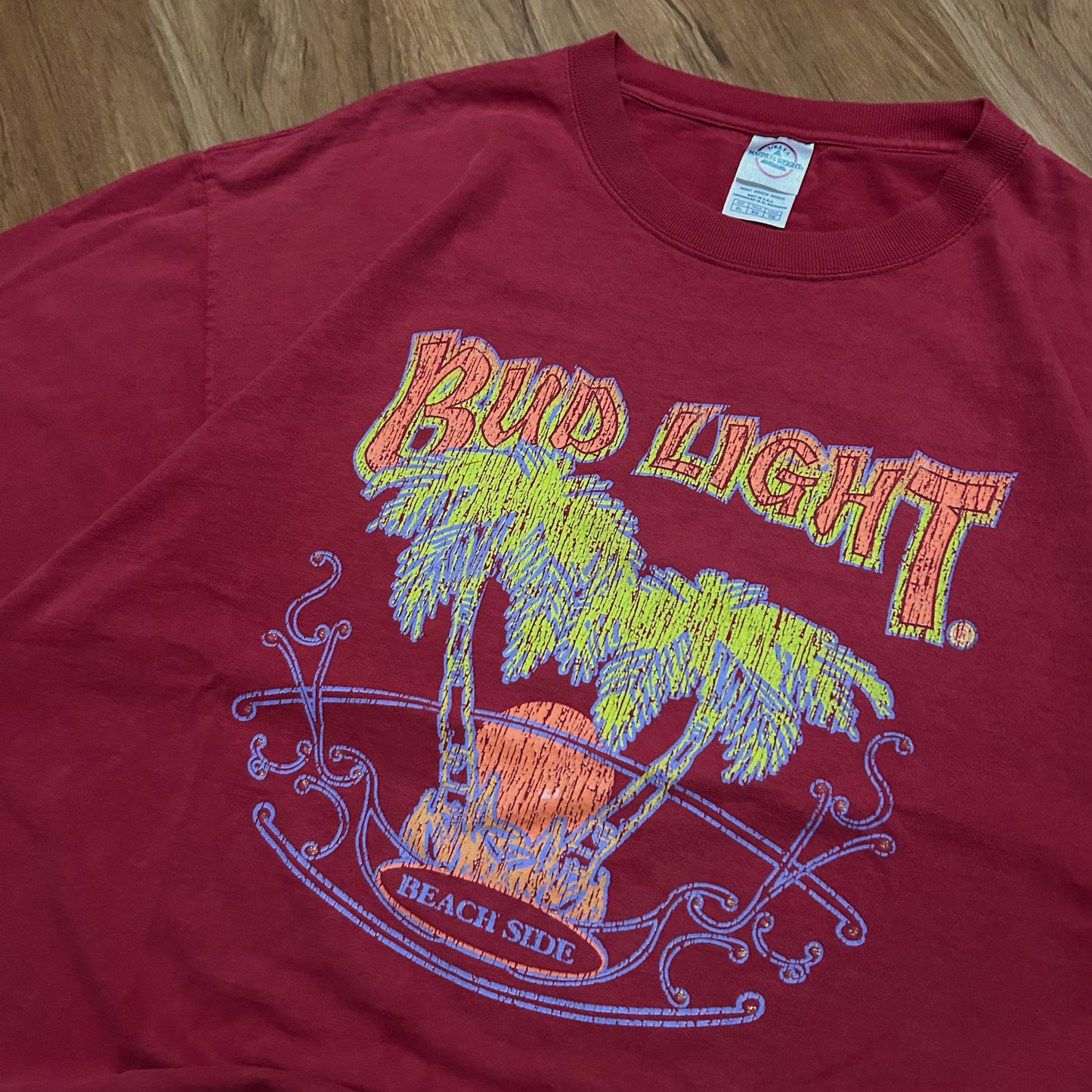 (XL) Vintage 2000s Bud Light Beach Side Graphic T-Shirt