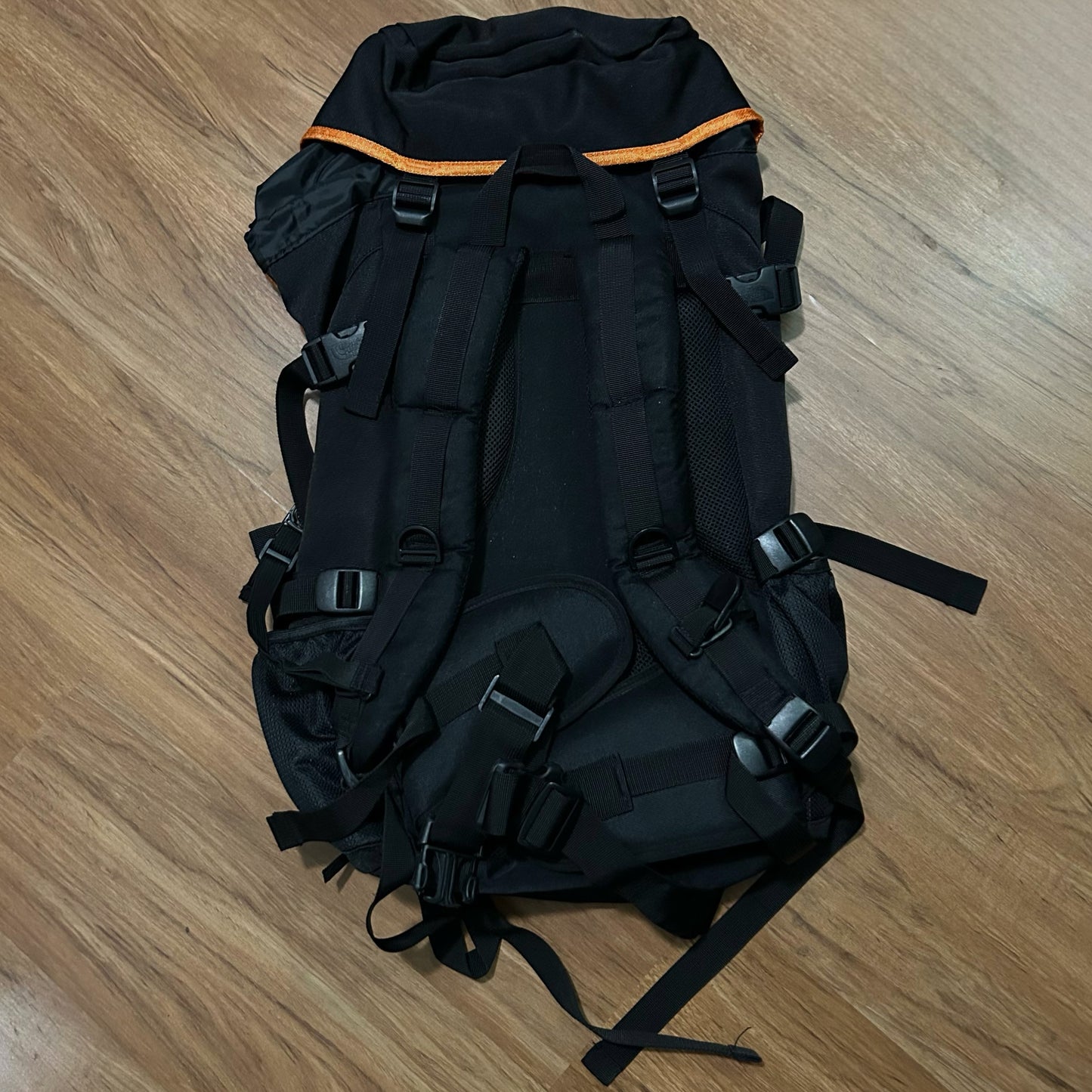 (OS) The North Face Adventore 40+10L Orange Hiking Back Pack