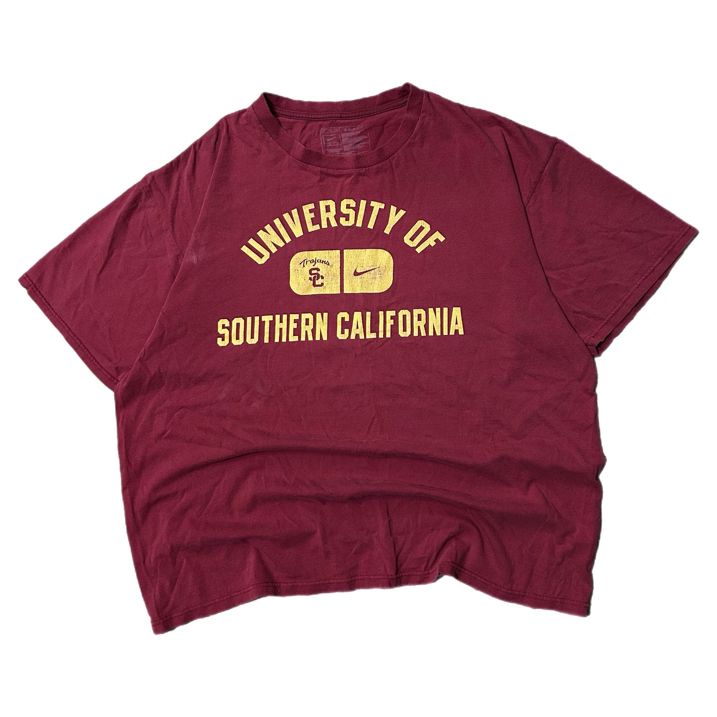 (XL) Y2K Nike USC Trojans Southern California Red T-Shirt