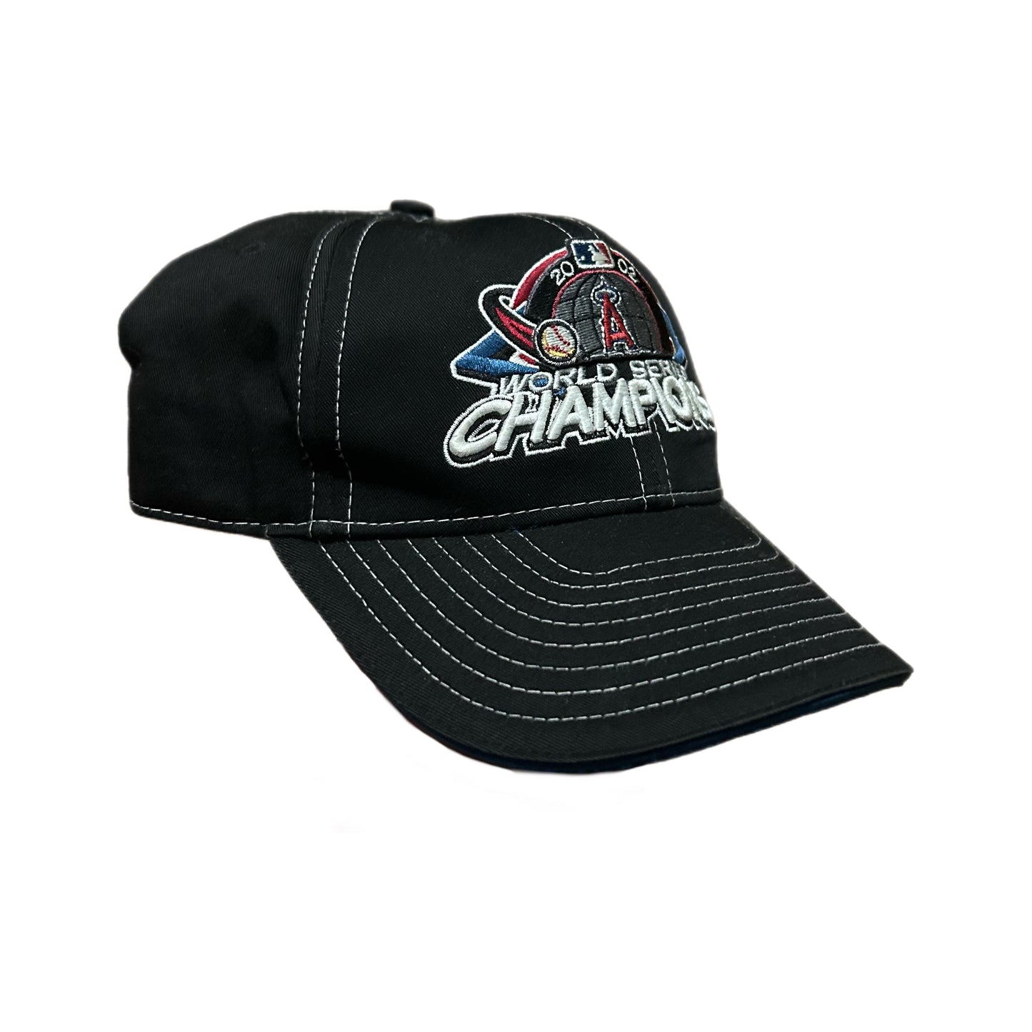 (OS) Vintage 2002 Anaheim Angels MLB Champions Black Hat