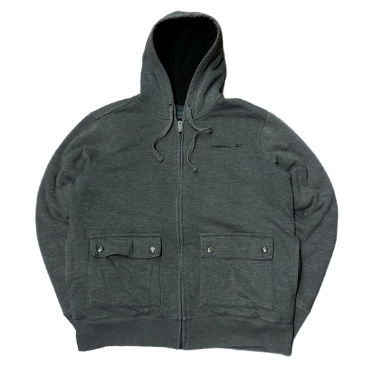 (M) Y2K O'Neill Grey Zip-Up Jacket