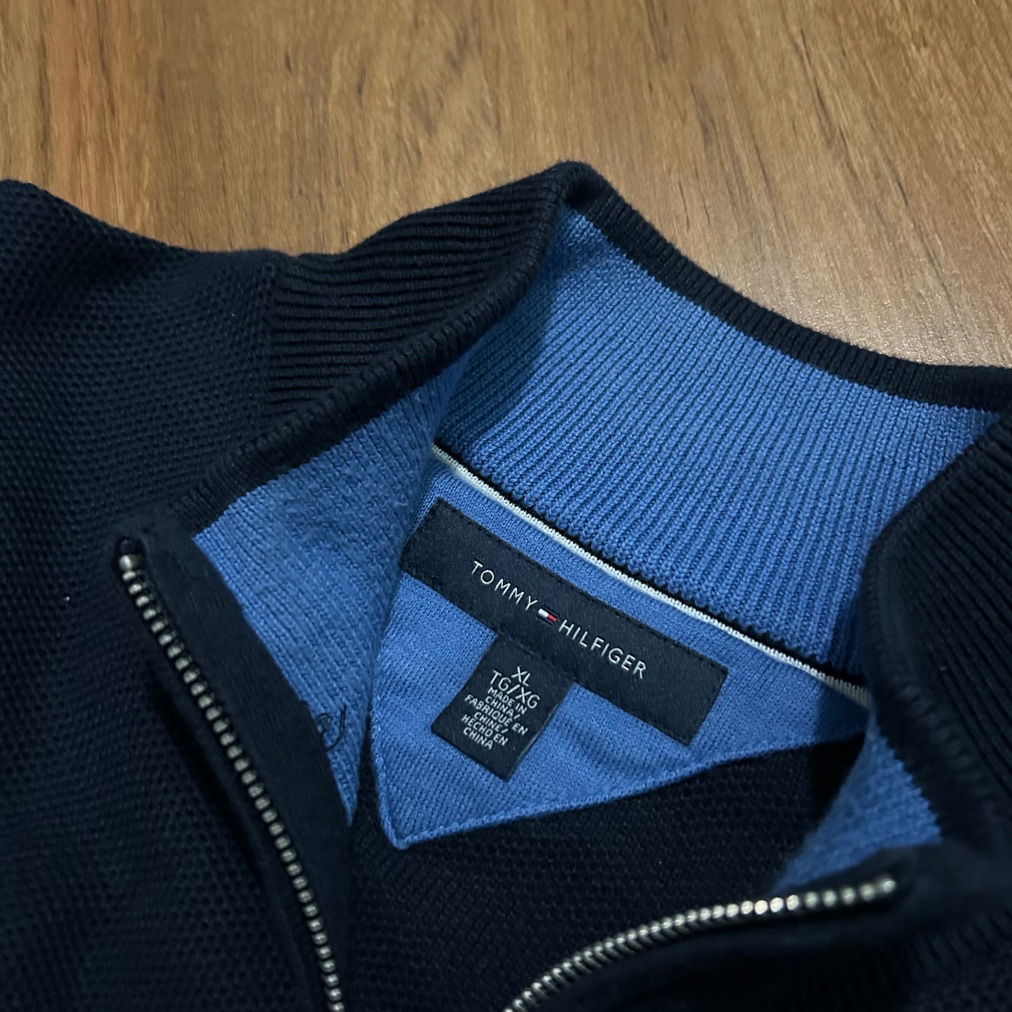 (XL) Tommy Hilfiger Navy Blue Quarter-Zip
