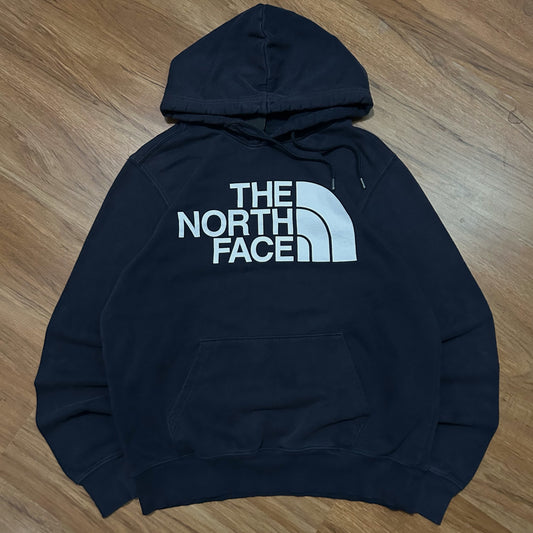 (S) The North Face Fleece Navy Pullover Hoodie