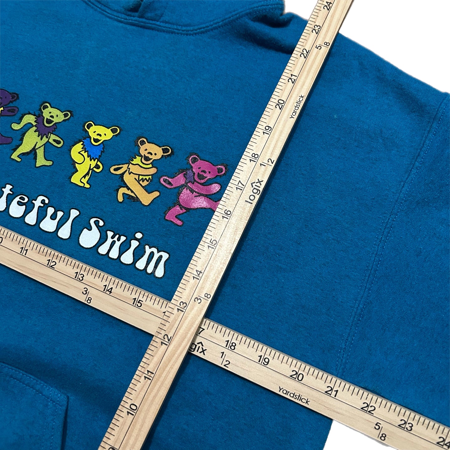 (M) Grateful Dead Bears Swim Blue Pullover Hoodie