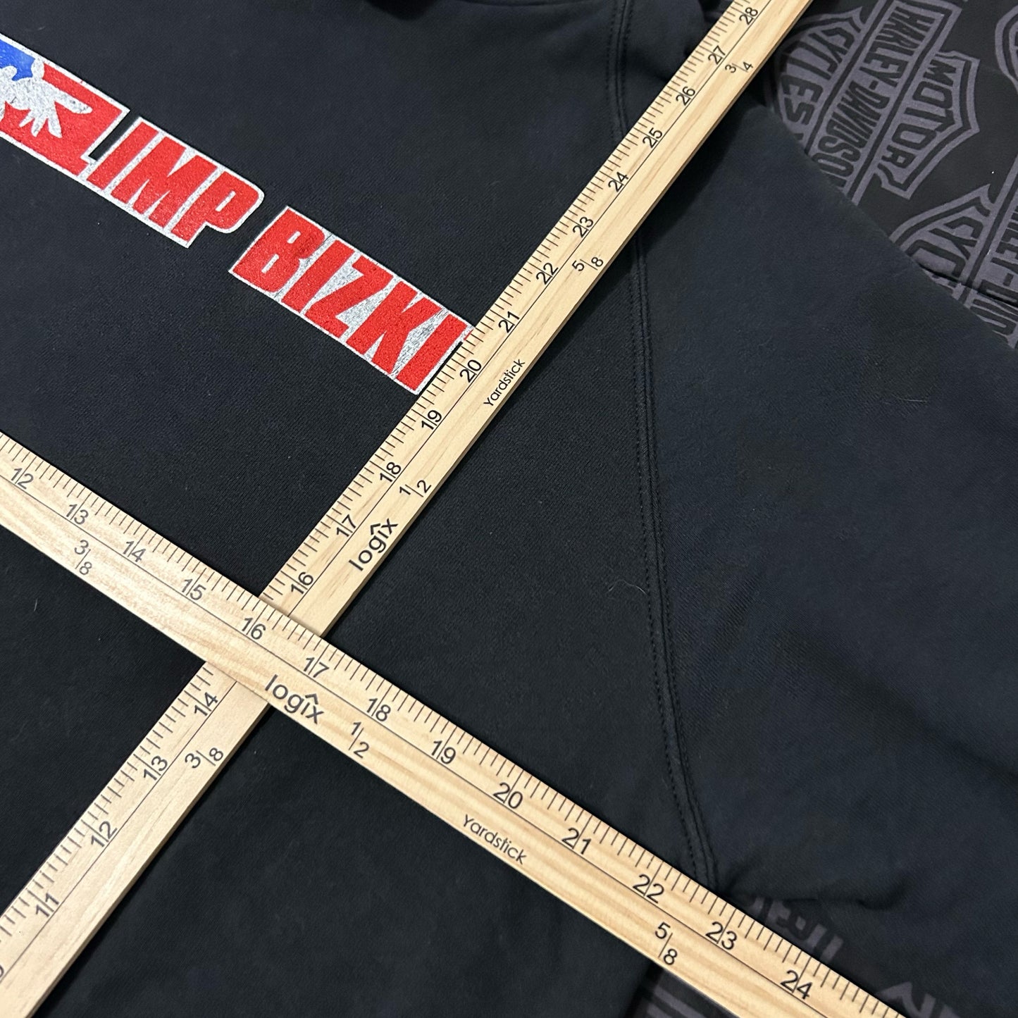 (XL) Vintage 1999 Limp Bizkit Red Cap Black Pullover Hoodie