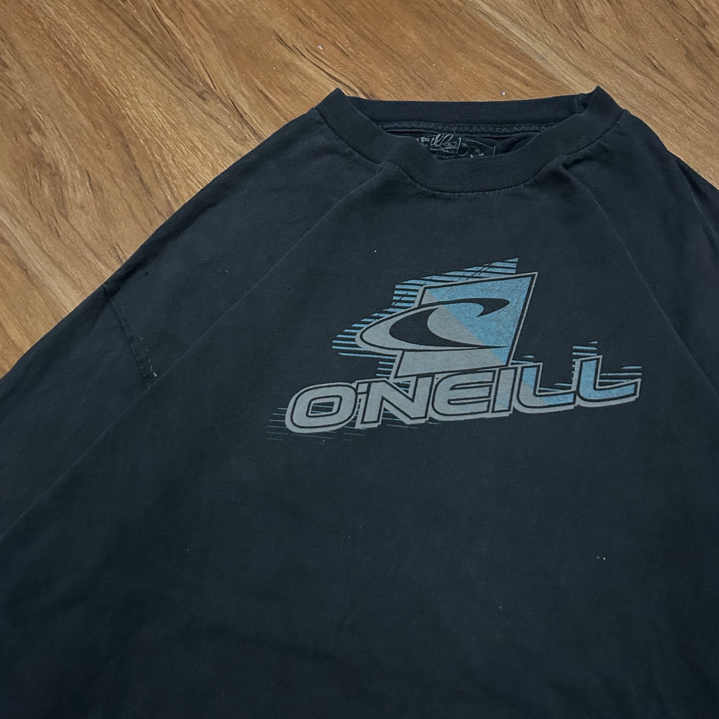 (XL) Vintage Y2K O'Neill Center Logo Black Longsleeve T-Shirt