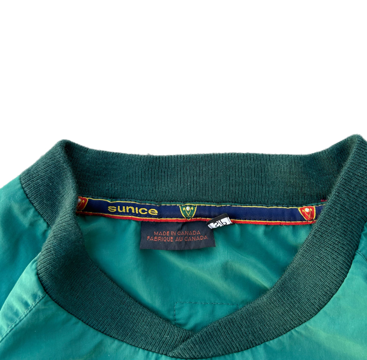 (S) Vintage Green Sunice Golf Pullover