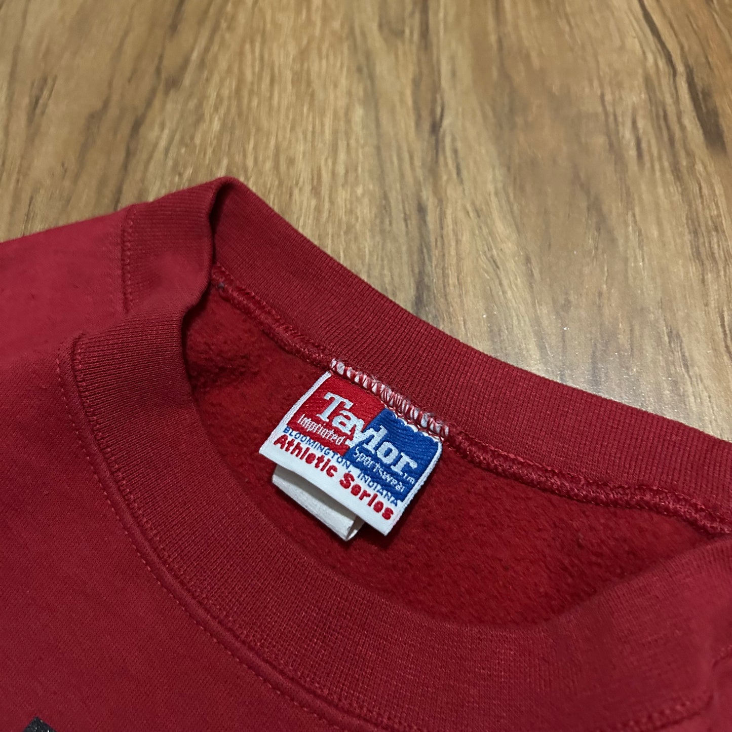 (XL) Vintage 90s Indiana Red Pullover Crewneck