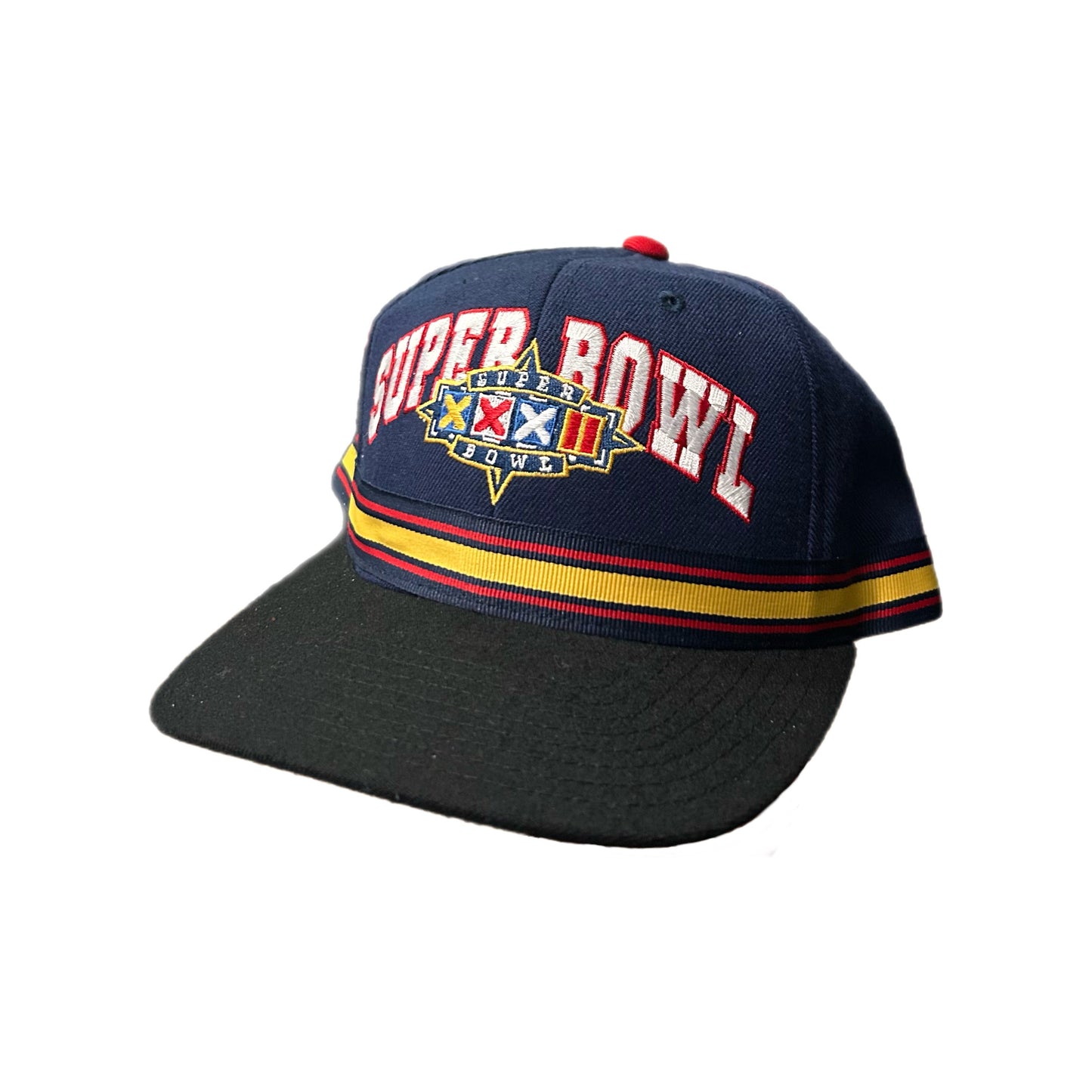 (OS) Super Bowl XXXII San Diego Navy Strap Embroidered Hat