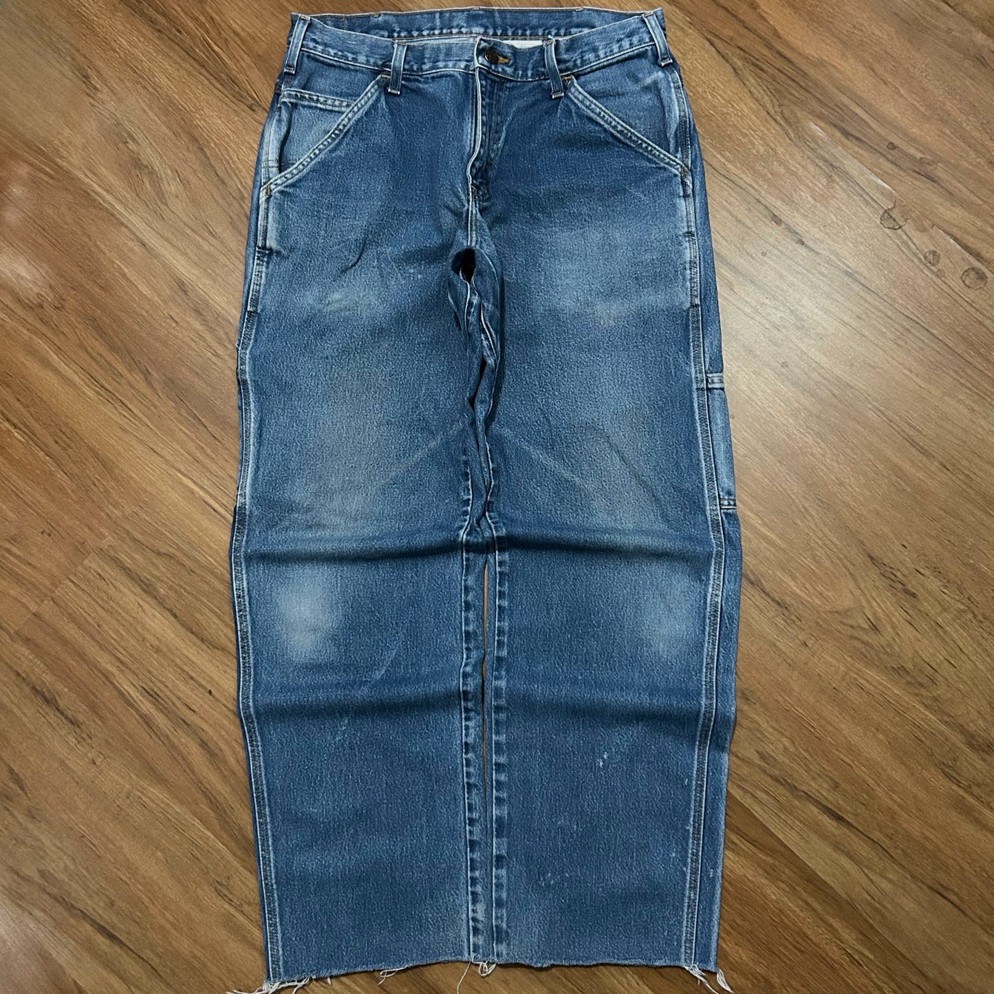 (33) Vintage Y2K All American Carpenter Dark Wash Denim Jeans