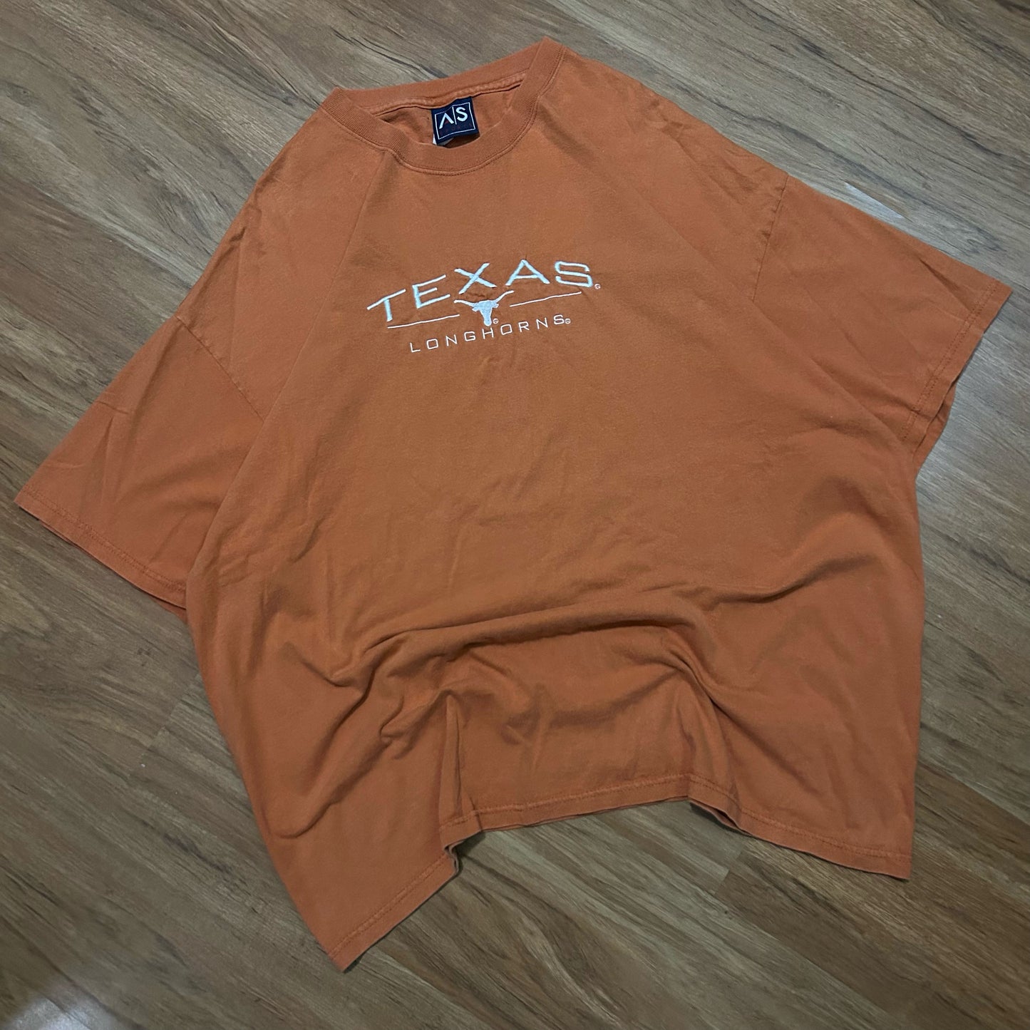 (XXL) Vintage 2000s Texas Longhorns Embroidered Orange T-Shirt