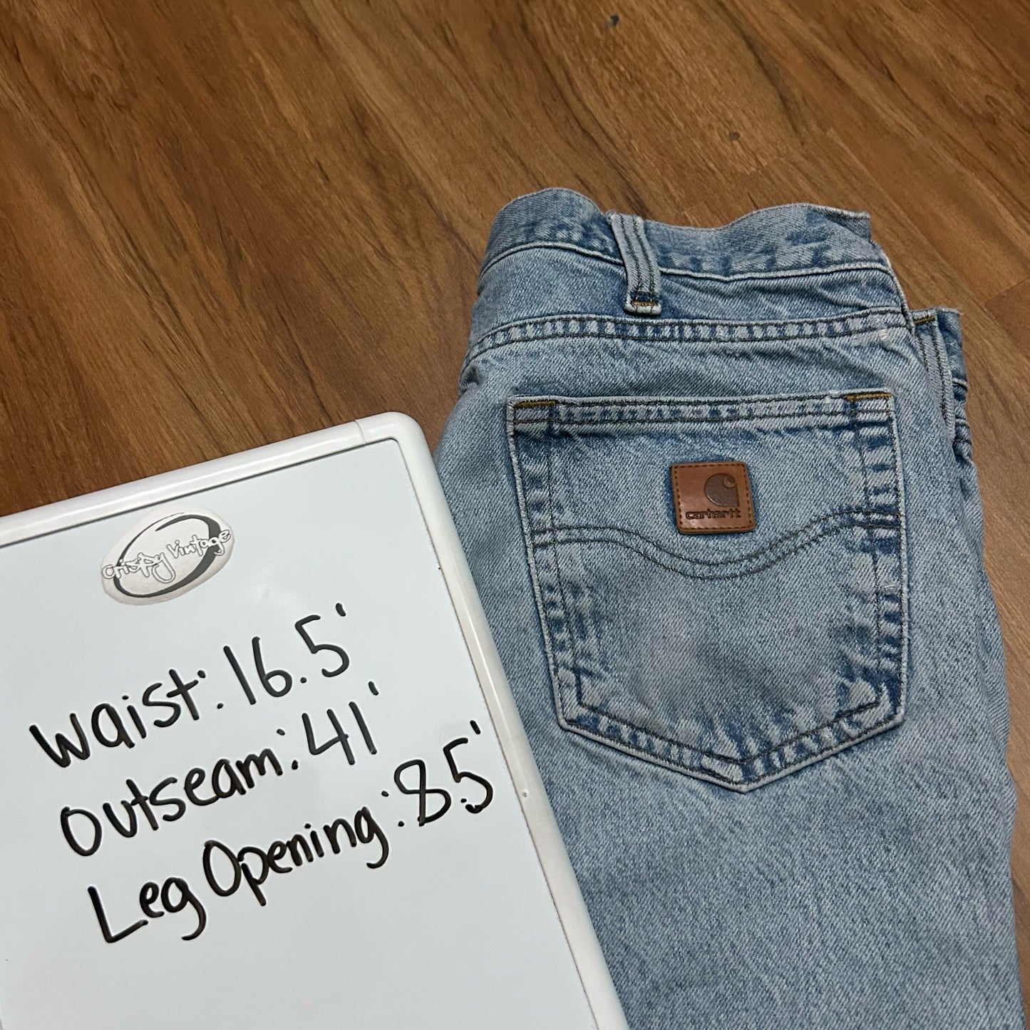 (34) Carhartt Traditional Fit Denim Workwear Jeans