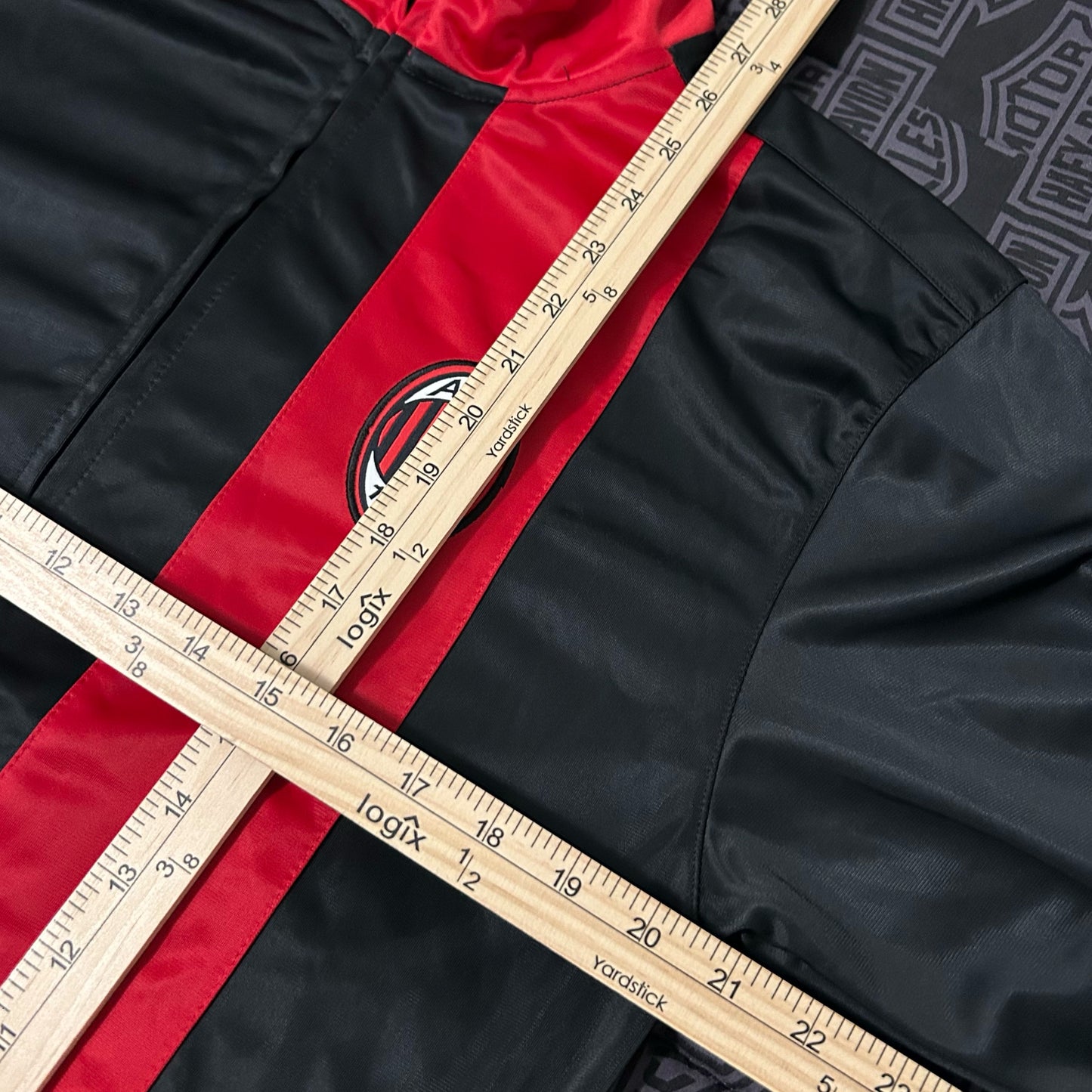 (M) Vintage Rhinox AC Milan Official Licensed Full Zip Soccer Track Jacket