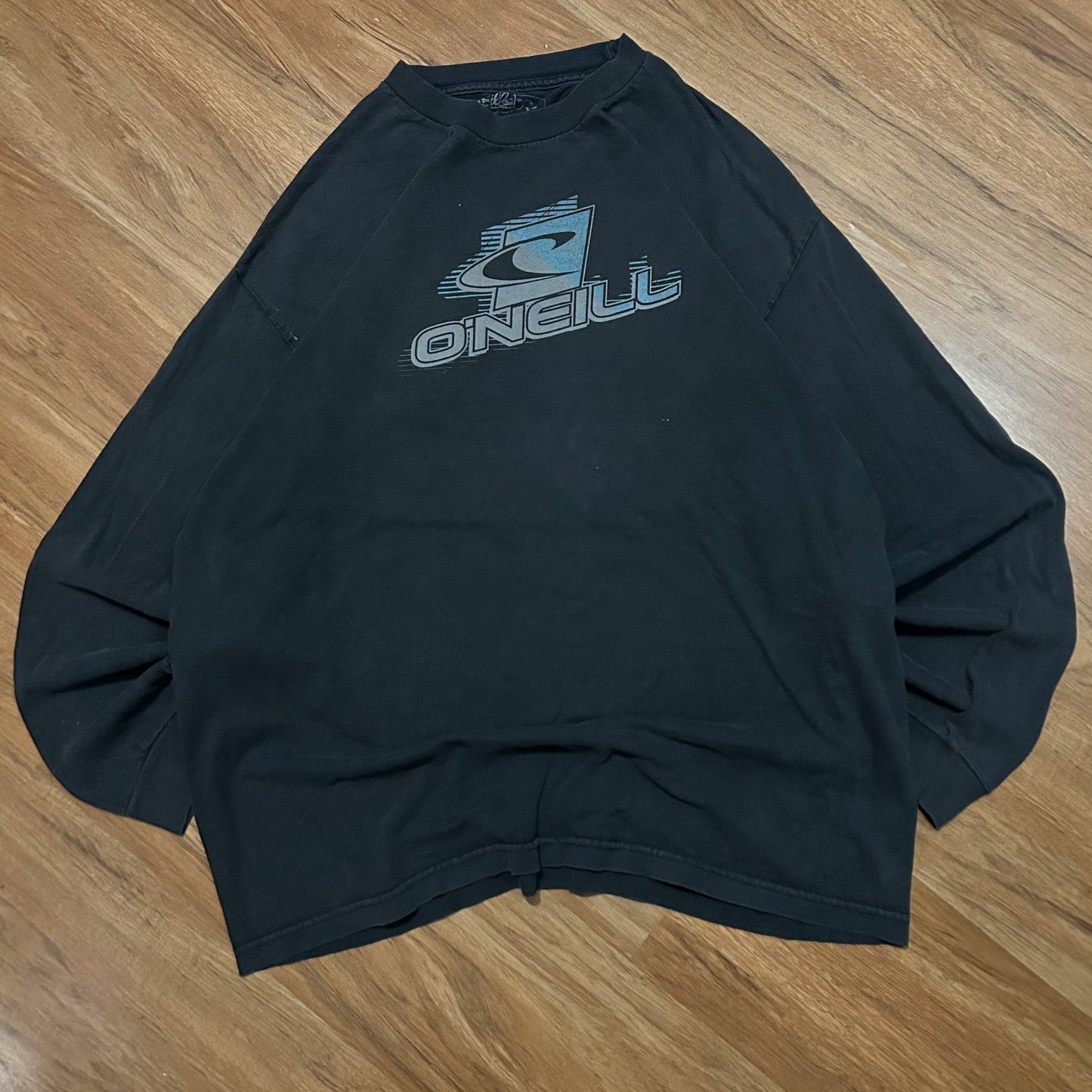 (XL) Vintage Y2K O'Neill Center Logo Black Longsleeve T-Shirt