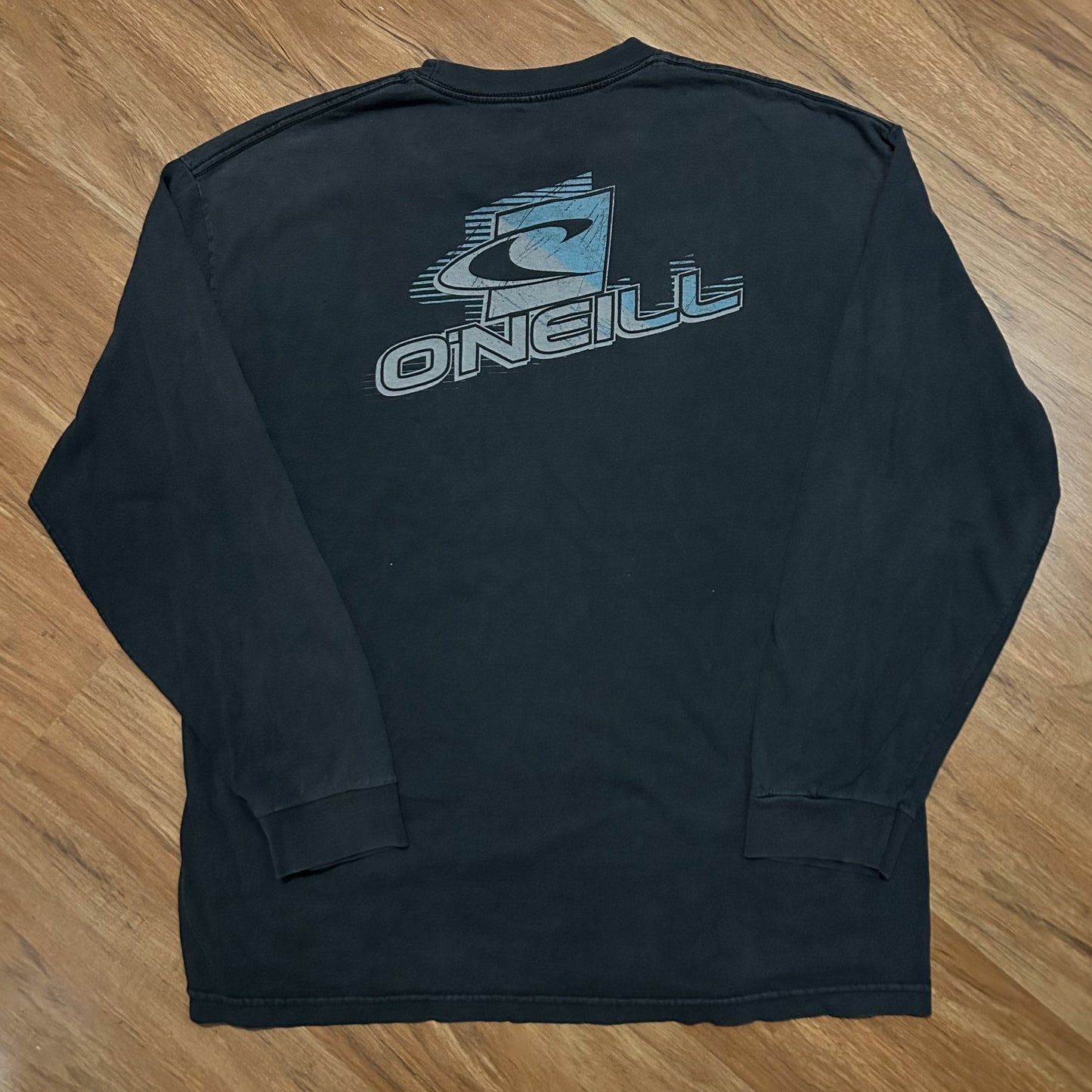 (XL) Vintage Y2K O'Neill Center Logo Black Longsleeve T-Shirt
