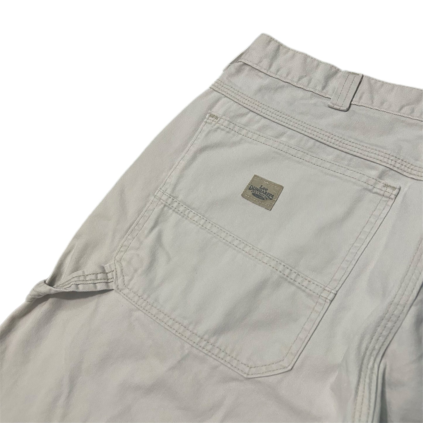 (38) Vintage Lee Dungarees Carpenter Beige Shorts