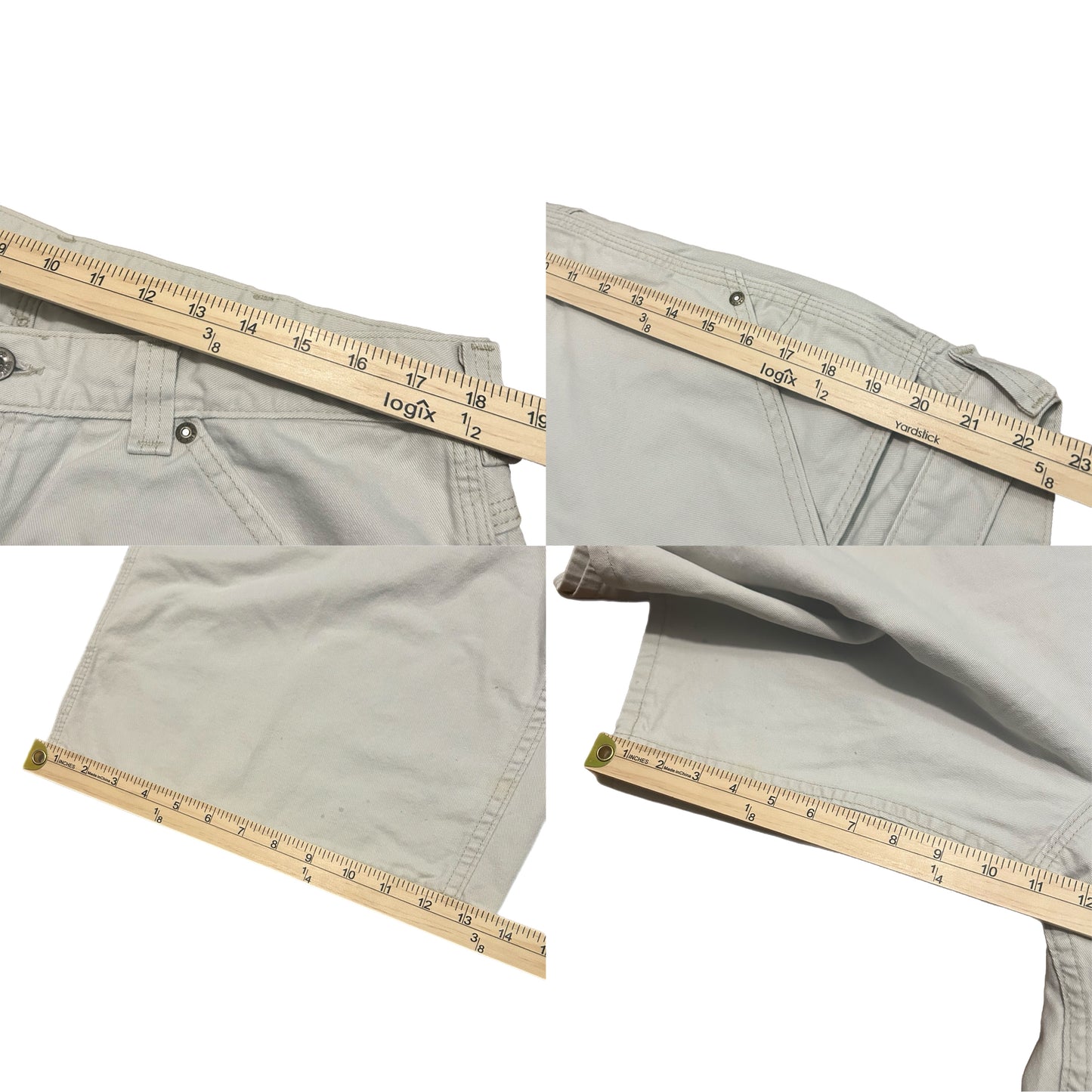 (38) Vintage Lee Dungarees Carpenter Beige Shorts