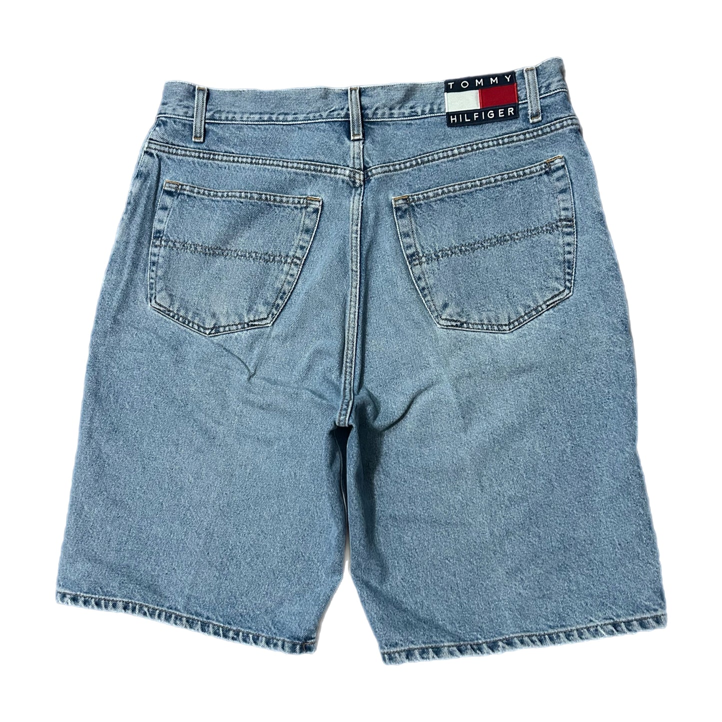 (36) Vintage Tommy Hilfiger Baggy Denim Shorts