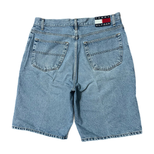 (36) Vintage Tommy Hilfiger Baggy Denim Shorts
