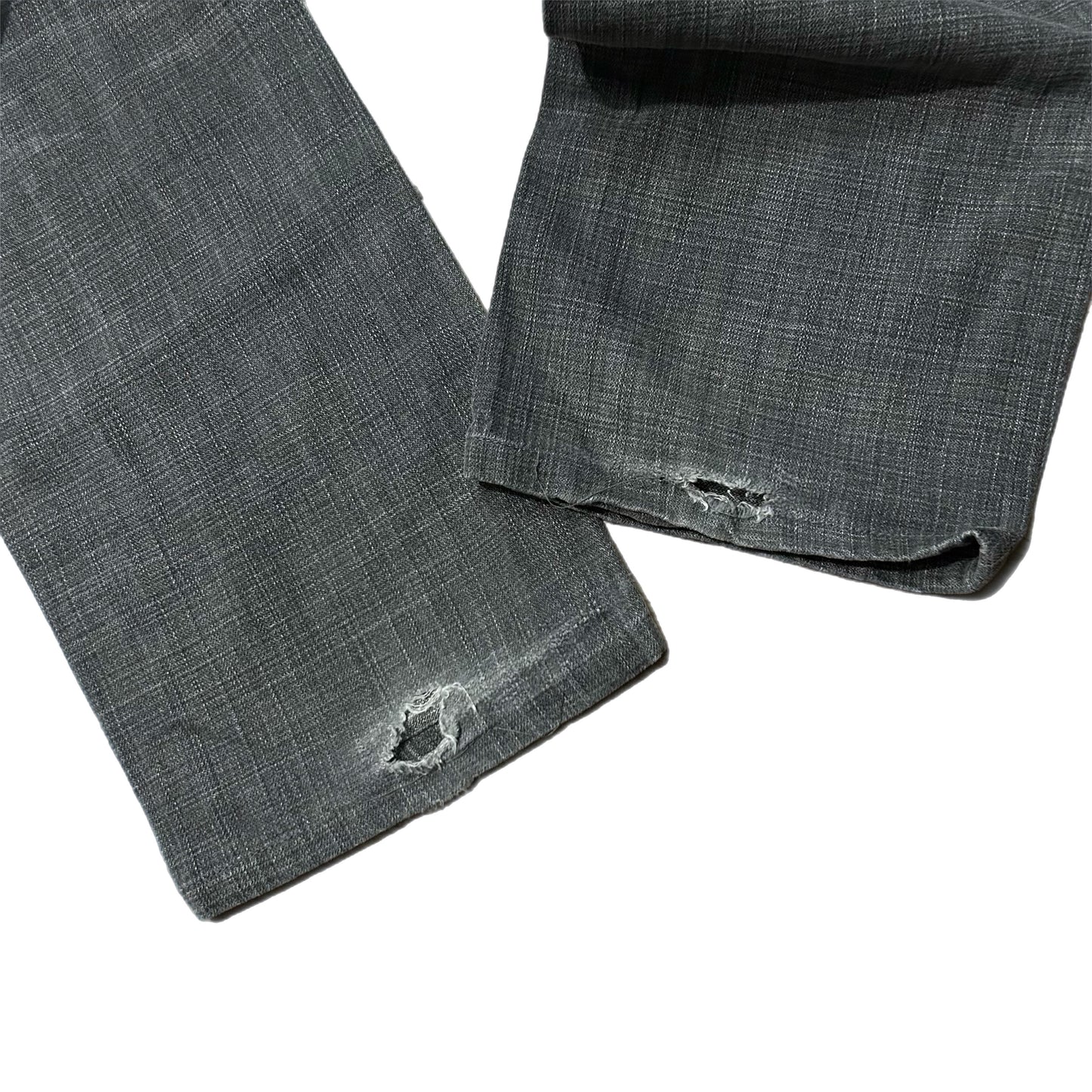 (36) True Religion Loose Fit Black Grey Wash Denim Jeans