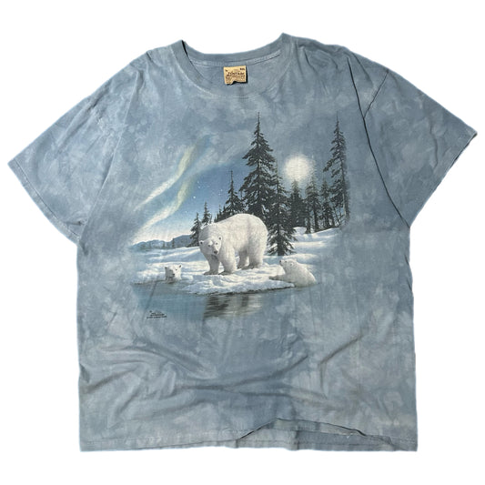 (XXL) 1999 Polar Bear Arctic Snow Forest AOP T-Shirt