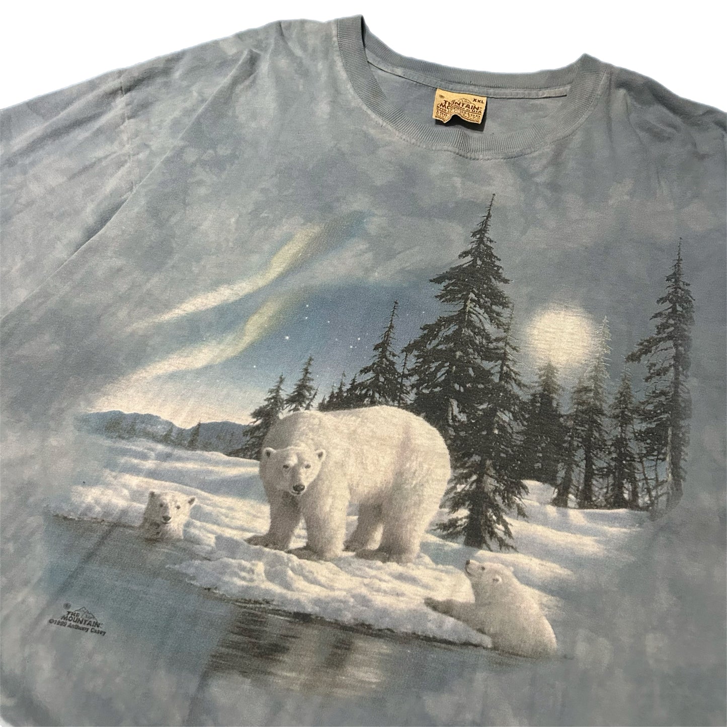 (XXL) 1999 Polar Bear Arctic Snow Forest AOP T-Shirt