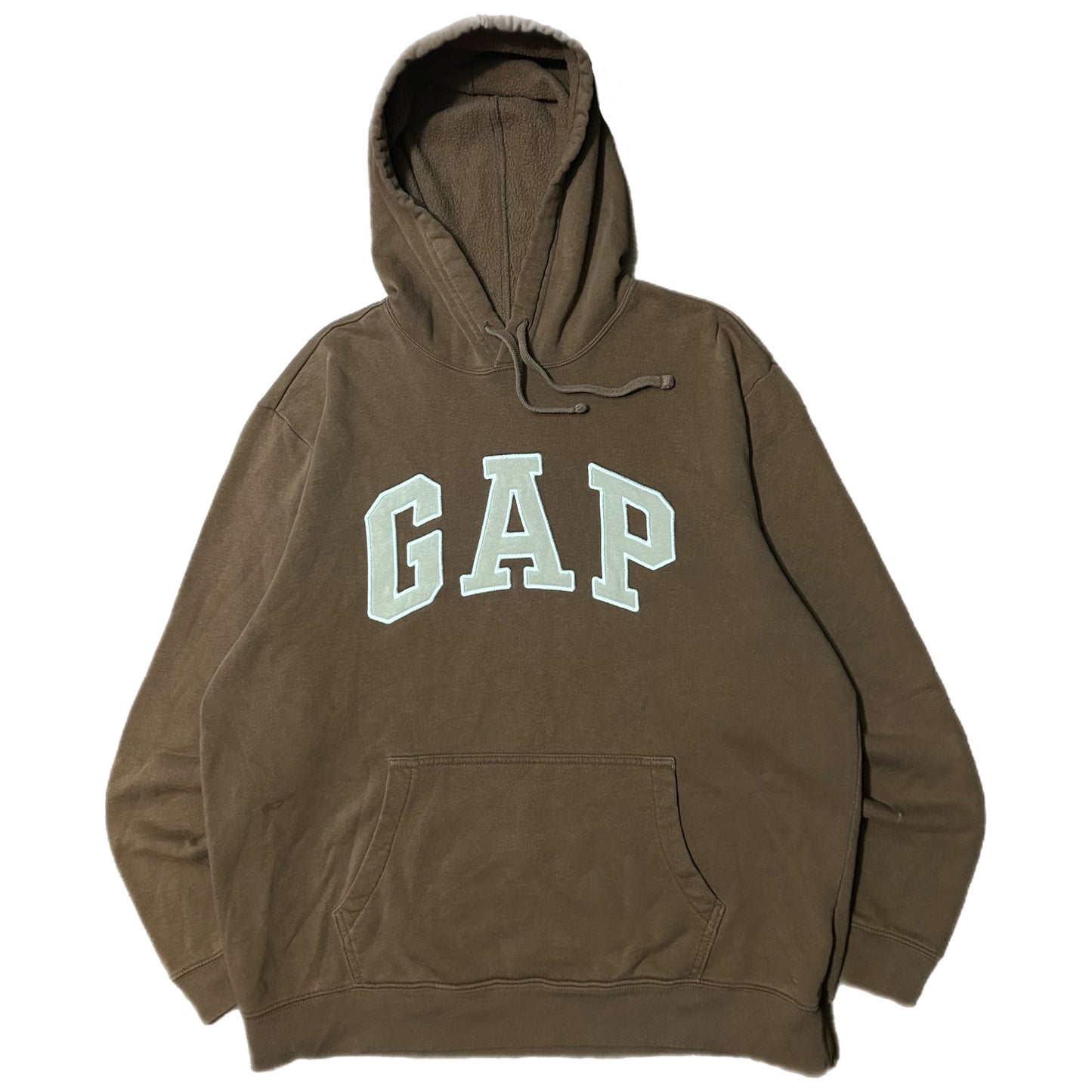 (L) Vintage GAP Brown Fleece Pullover Hoodie