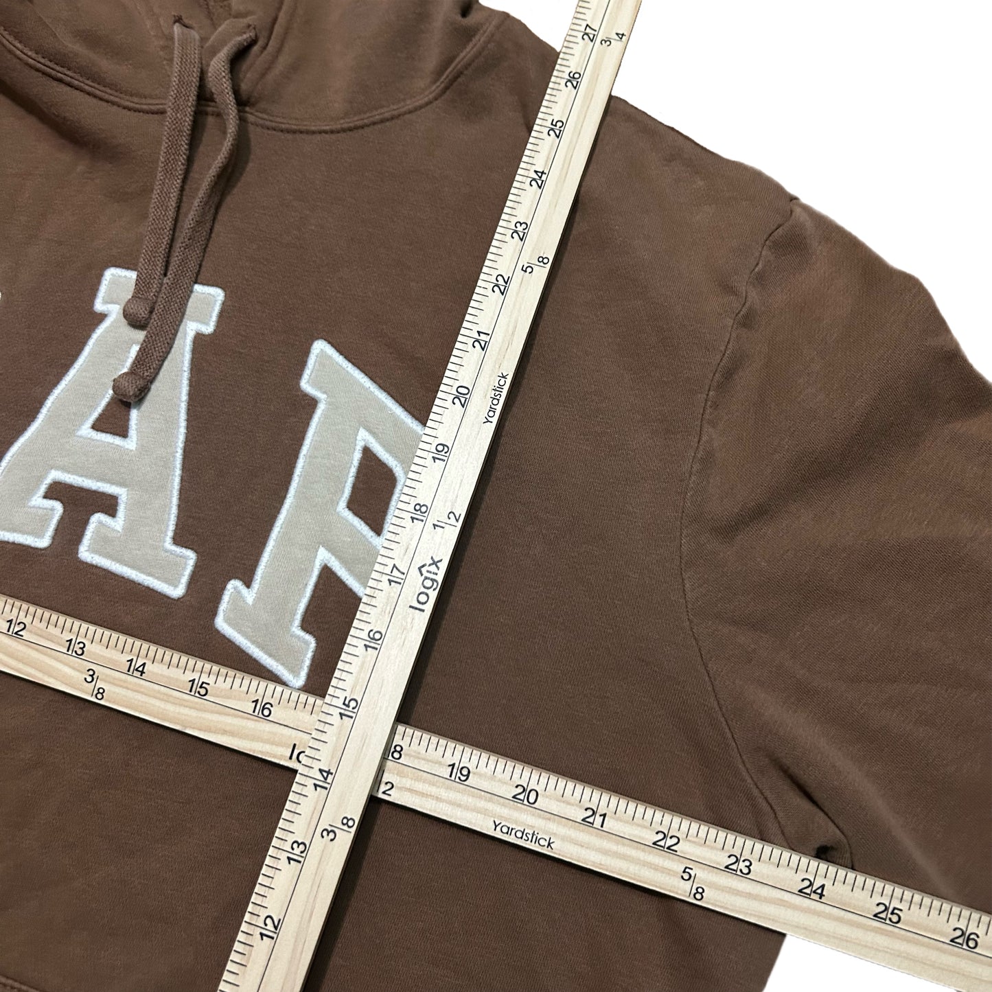 (L) Vintage GAP Brown Fleece Pullover Hoodie