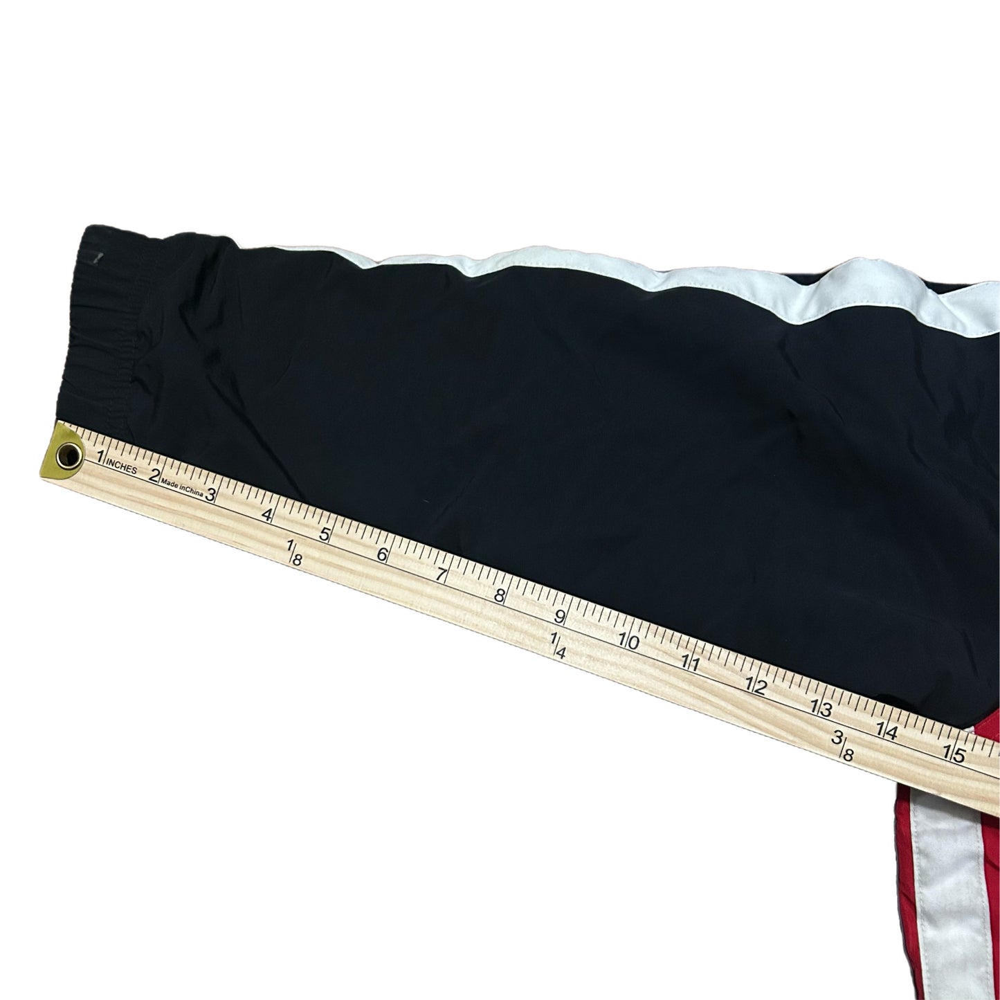 (Kids L) Y2K Nike Reversible Windbreaker Fleece Red Zip-Up Jacket